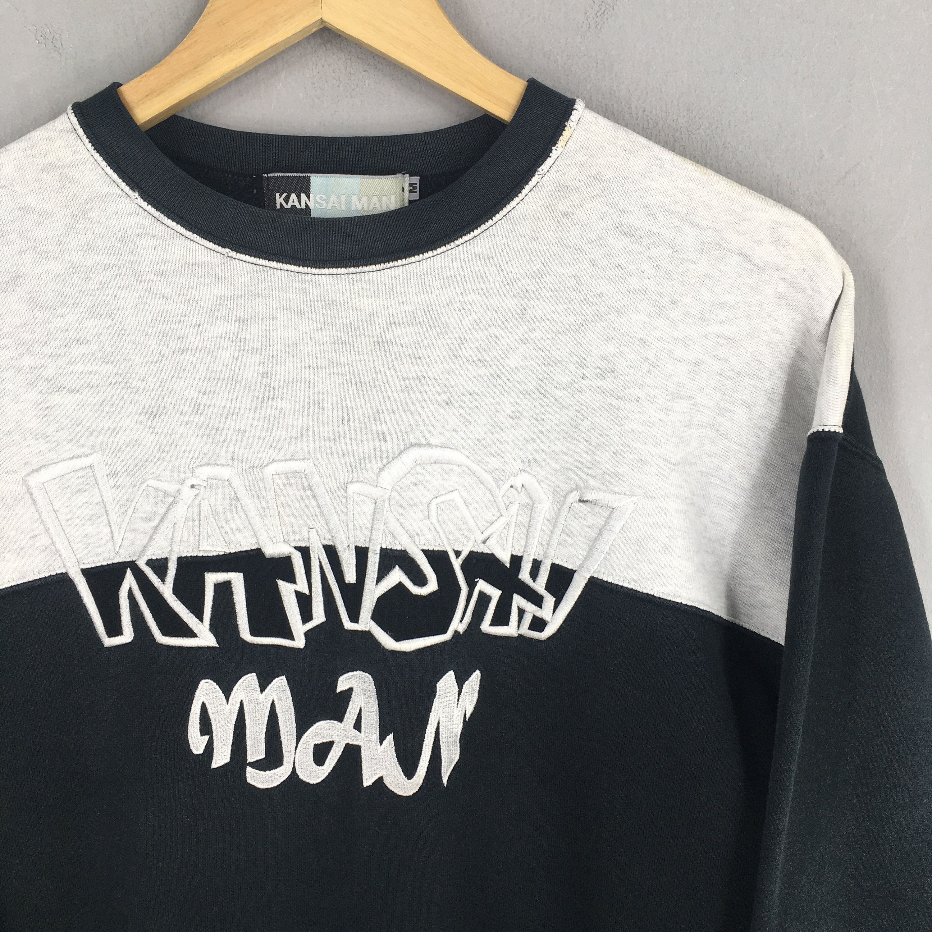 Japanese Brand × Kansai Yamamoto Vintage Kansai Man Jeans Japan Sweatshirt Medium Size US M / EU 48-50 / 2 - 2 Thumbnail