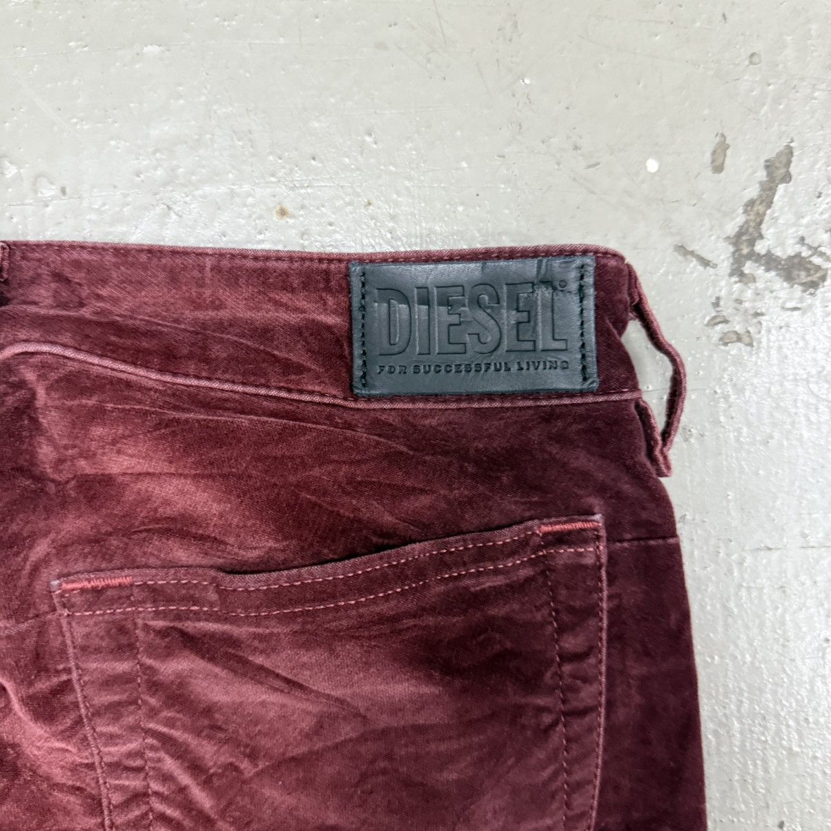 Diesel Diesel D-Jevel Low Waist Velvet Pant Y2K Size 26" / US 2 / IT 38 - 16 Thumbnail