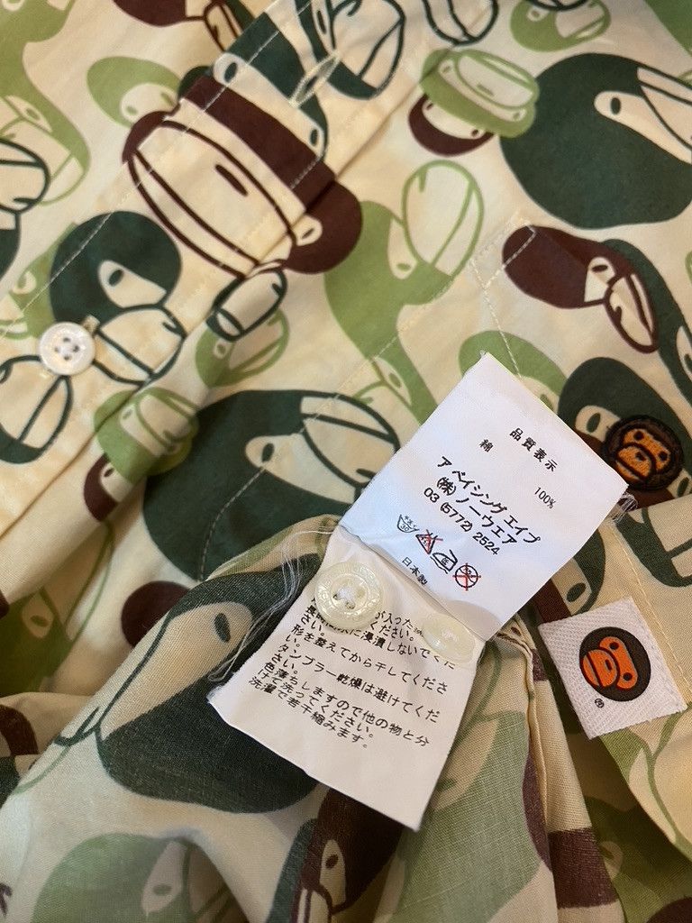 Bape Baby Milo by A Bathing Ape Toy Faces Camo Button Up Shirt Size US M / EU 48-50 / 2 - 8 Thumbnail