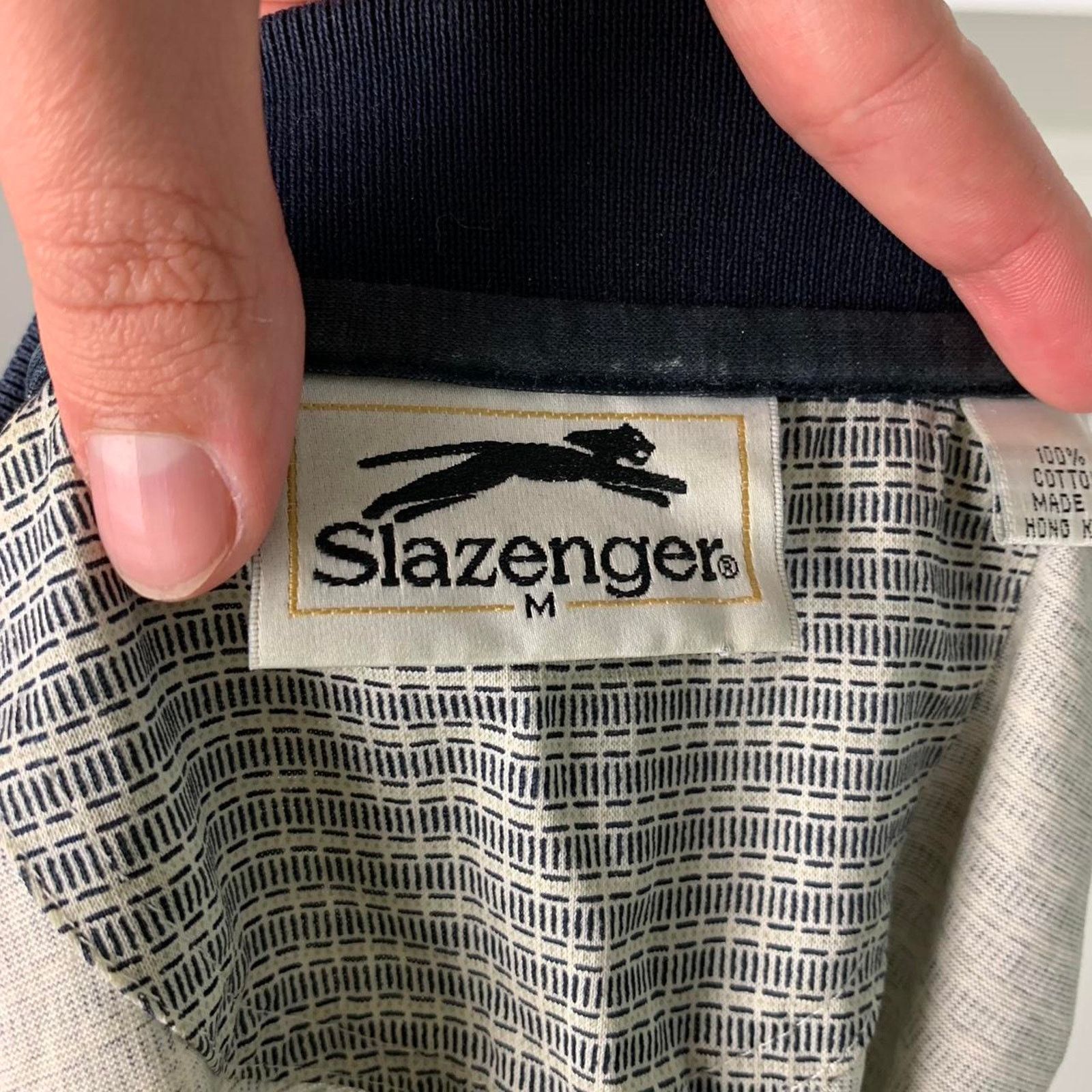 Vintage Vintage Slazenger Patterned 90s Polo Shirt Size US M / EU 48-50 / 2 - 5 Thumbnail