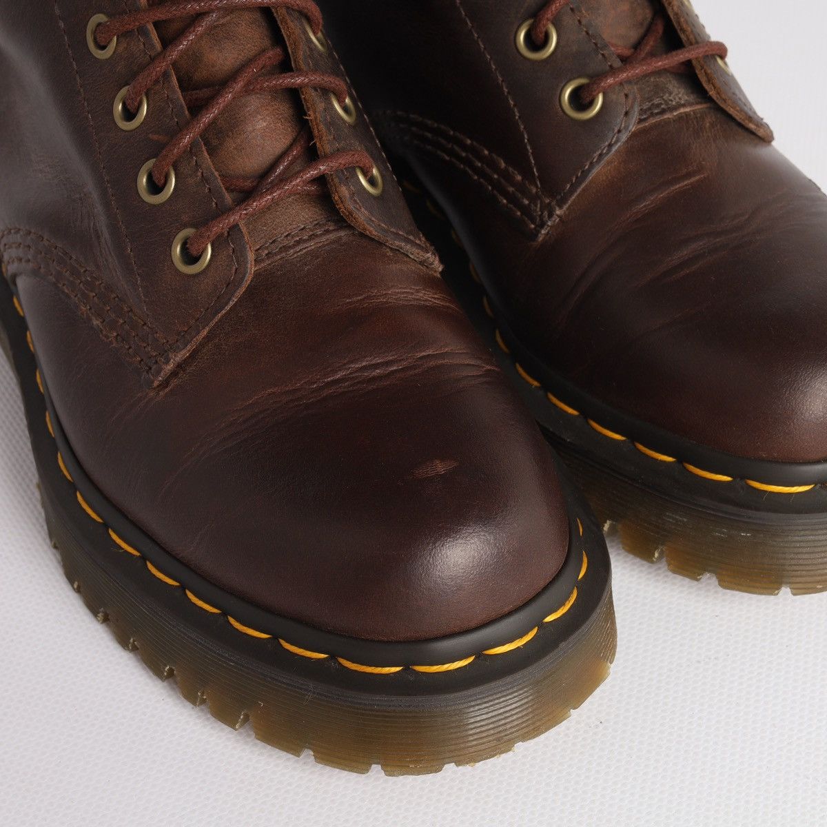 Dr. Martens Dr Martens 1460 Bex Brown Leather Boots Shoes Size US 7 / IT 37 - 4 Thumbnail