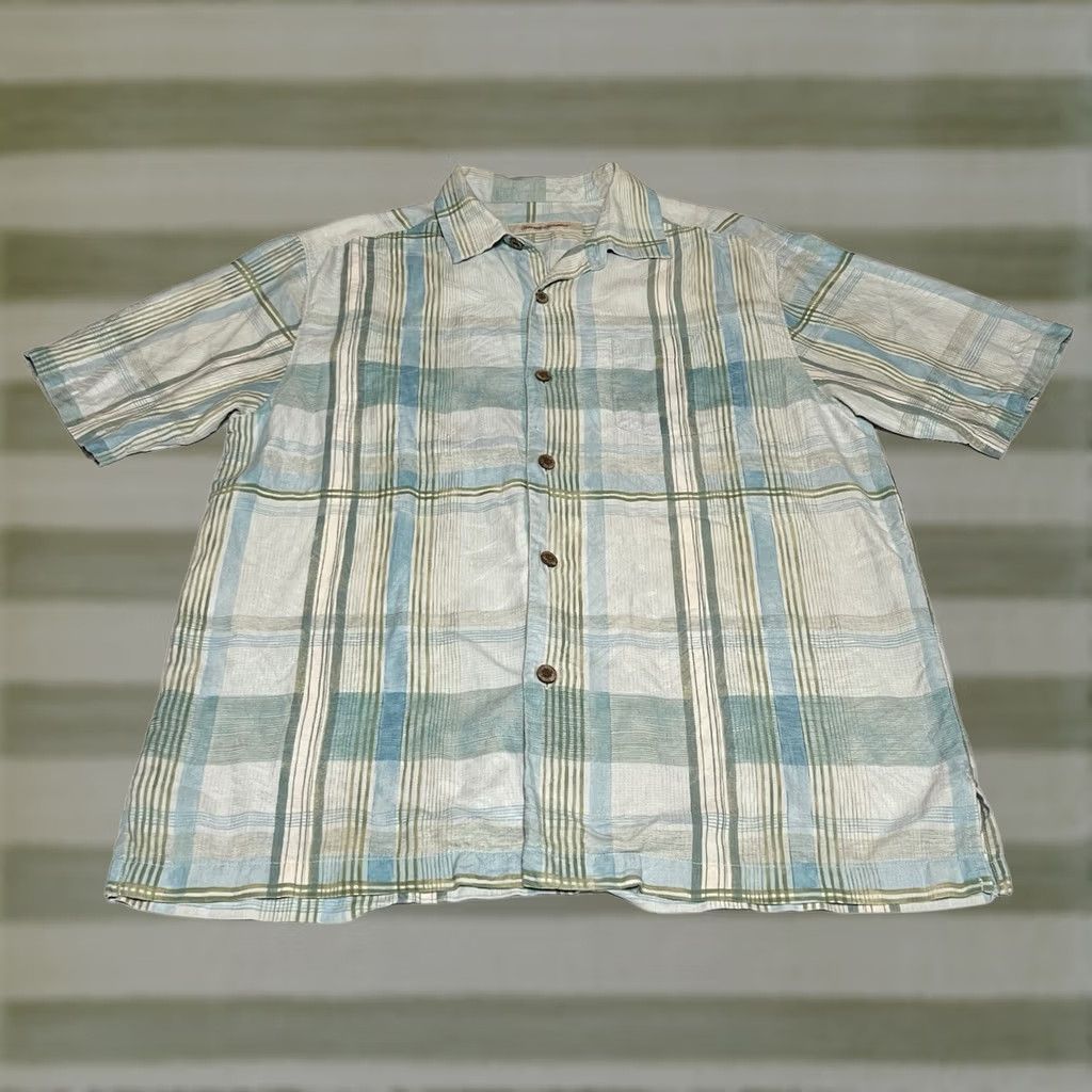 Tommy Bahama Tommy Bahama Shirt Mens Small Silk Plaid Hawaiian Short Sleeve Button-Up Relaxed Multicolor 100% Silk Classic Casual Size US S / EU 44-46 / 1 - 1 Thumbnail