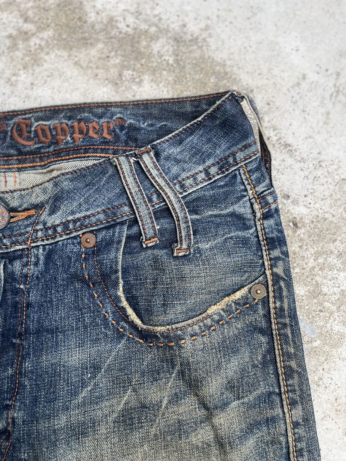 Levi's Vintage 90s Levi’s Copper Line Heavy Distressed Denim Jeans Size US 31 - 6 Thumbnail