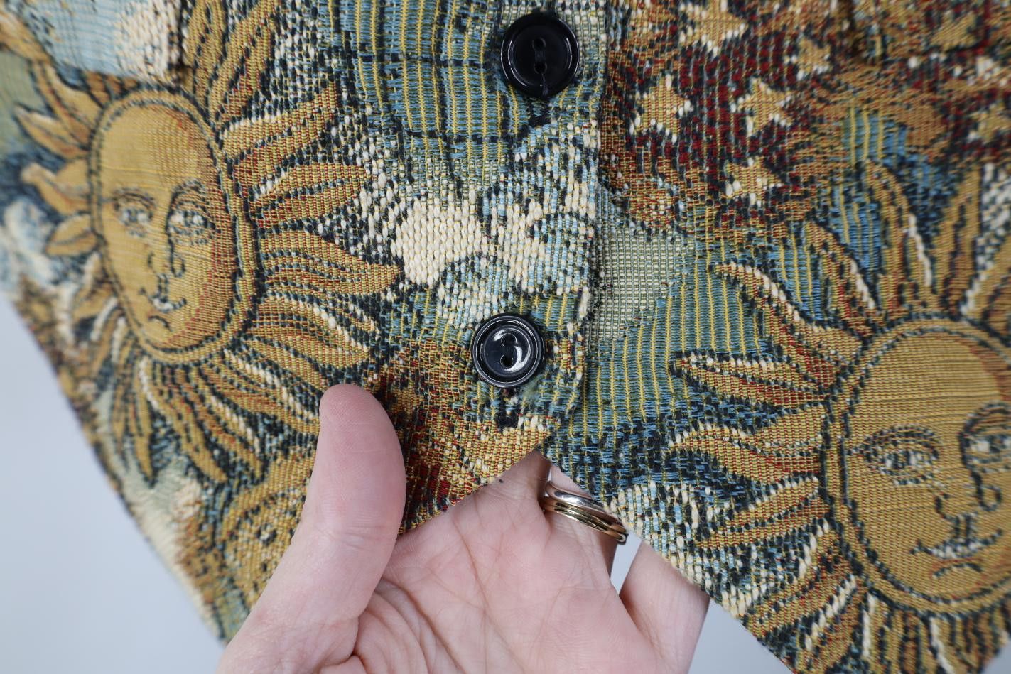 Vintage Vintage 90s Streetwear Sun Star Tie Back Vest Jacket Size S / US 4 / IT 40 - 4 Thumbnail