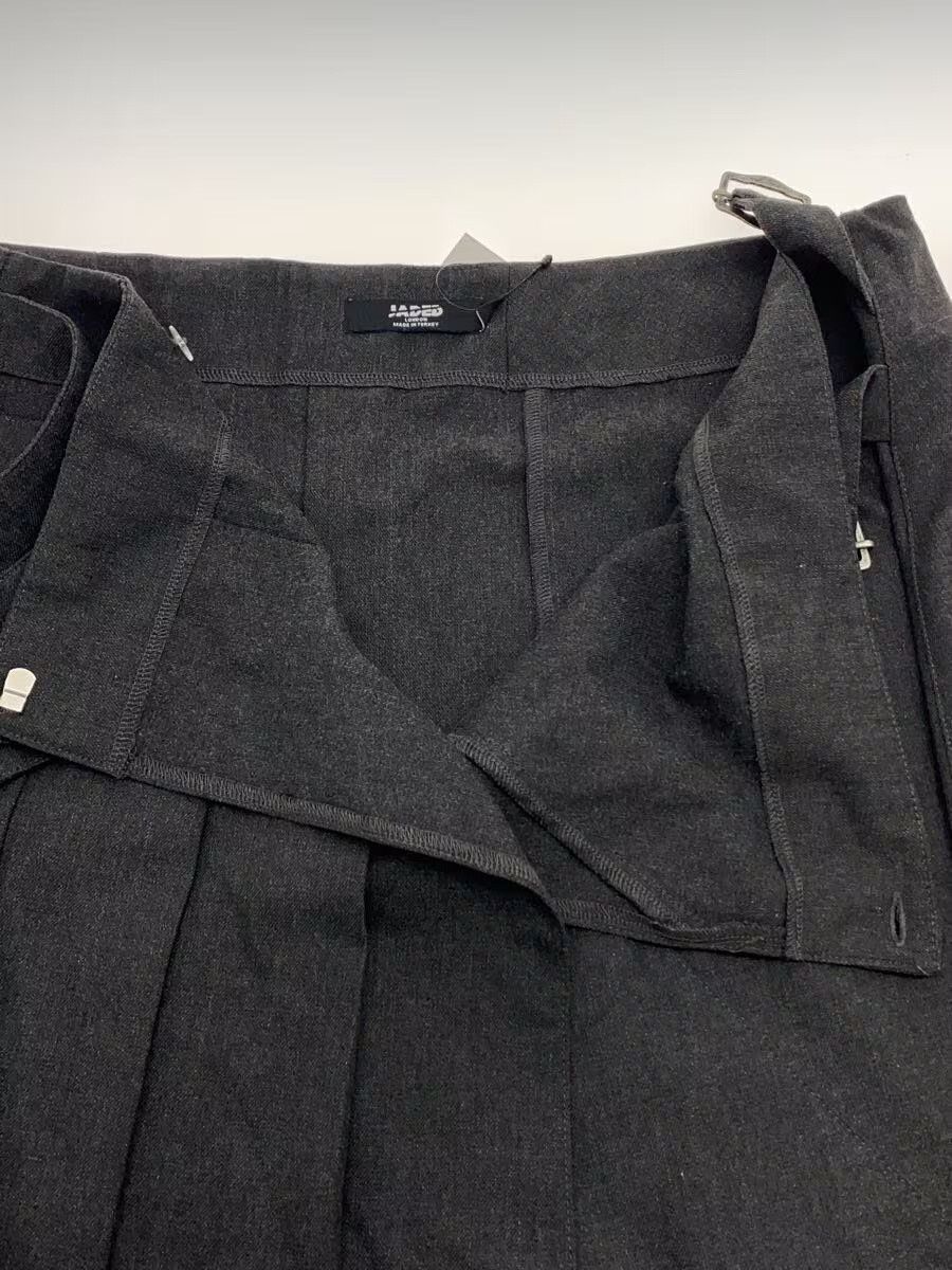 Jaded London Steel Pleated Skirt Grey