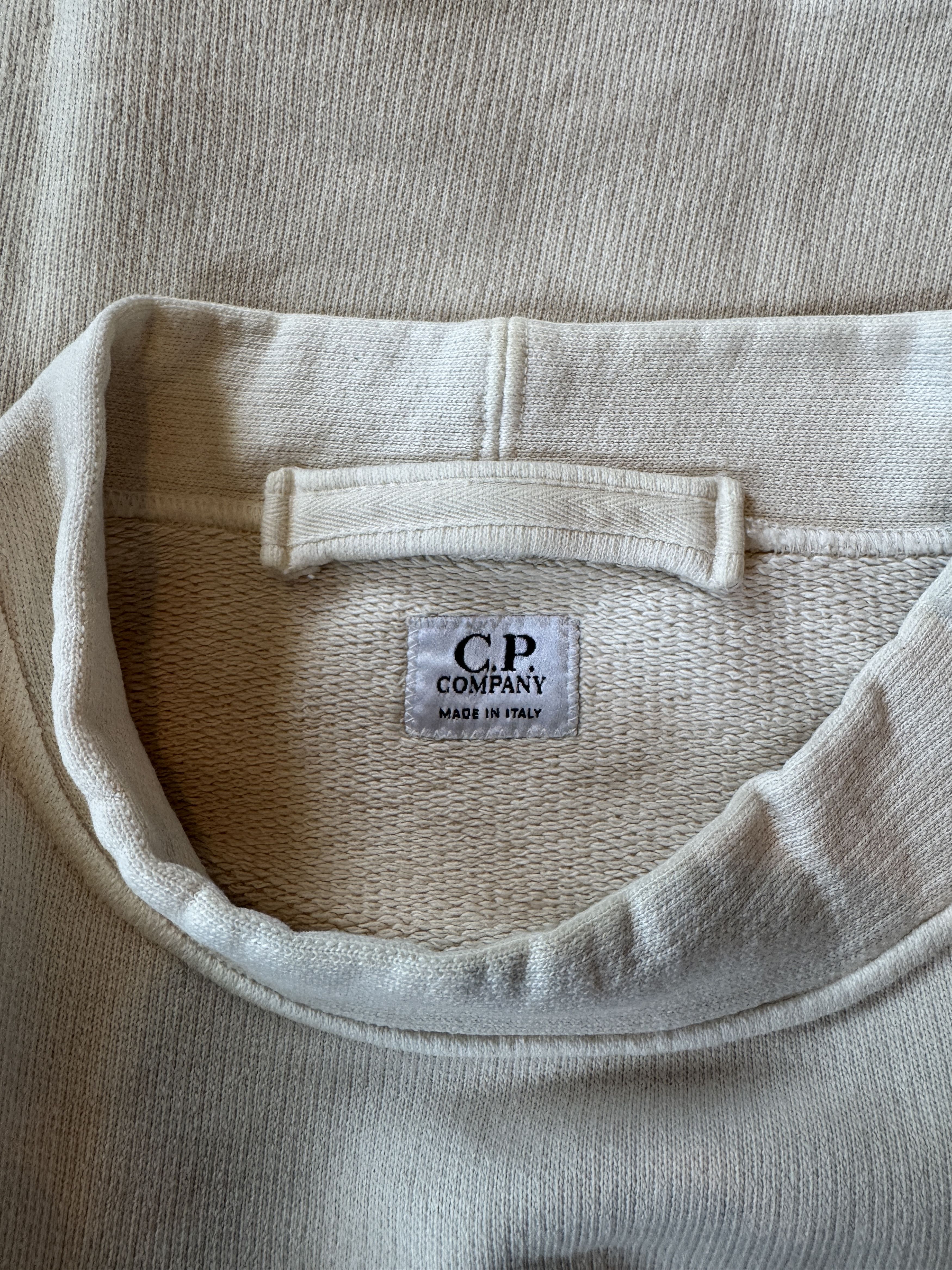 C.P. Company VINTAGE C.P. COMPANY MOCK TURTLENECK SWEATSHIRT CREAM MEDIUM Size US M / EU 48-50 / 2 - 3 Thumbnail
