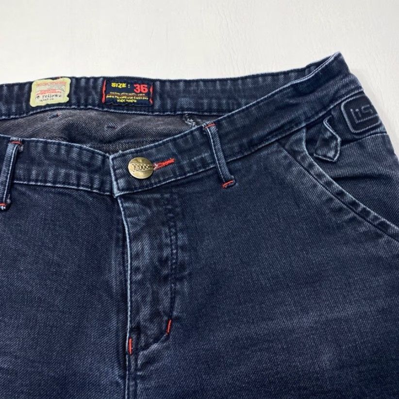CO KOYO Mens Jeans 36x33 Blue Denim Stretch Relaxed Straight 8520 Size US 36 / EU 52 - 5 Thumbnail