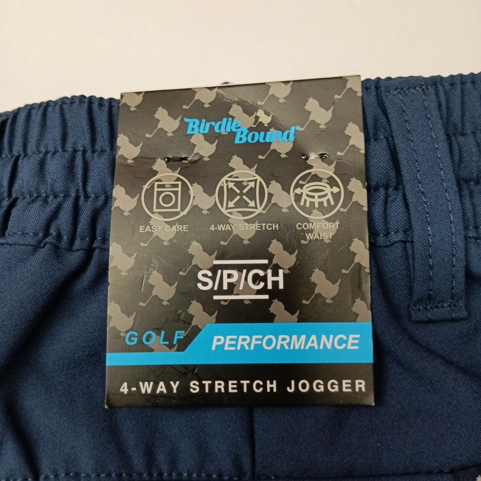 Other Birdie Bound Golf Joggers Men's S Blue Stretch Drawstring Size US 29 - 2 Thumbnail