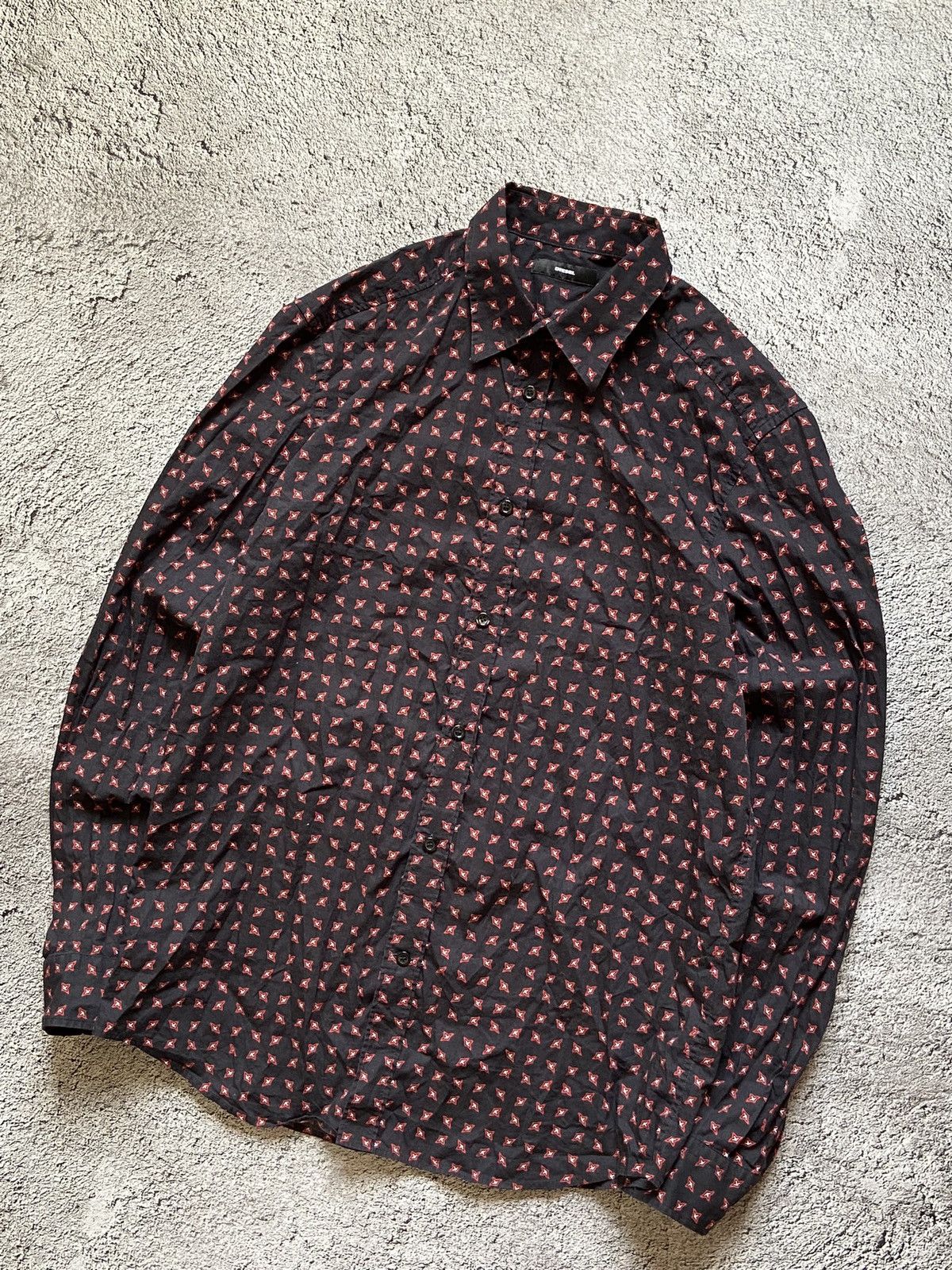 Diesel × Vintage Vintage Diesel Patterned Button Up Shirt Size US L / EU 52-54 / 3 - 4 Thumbnail