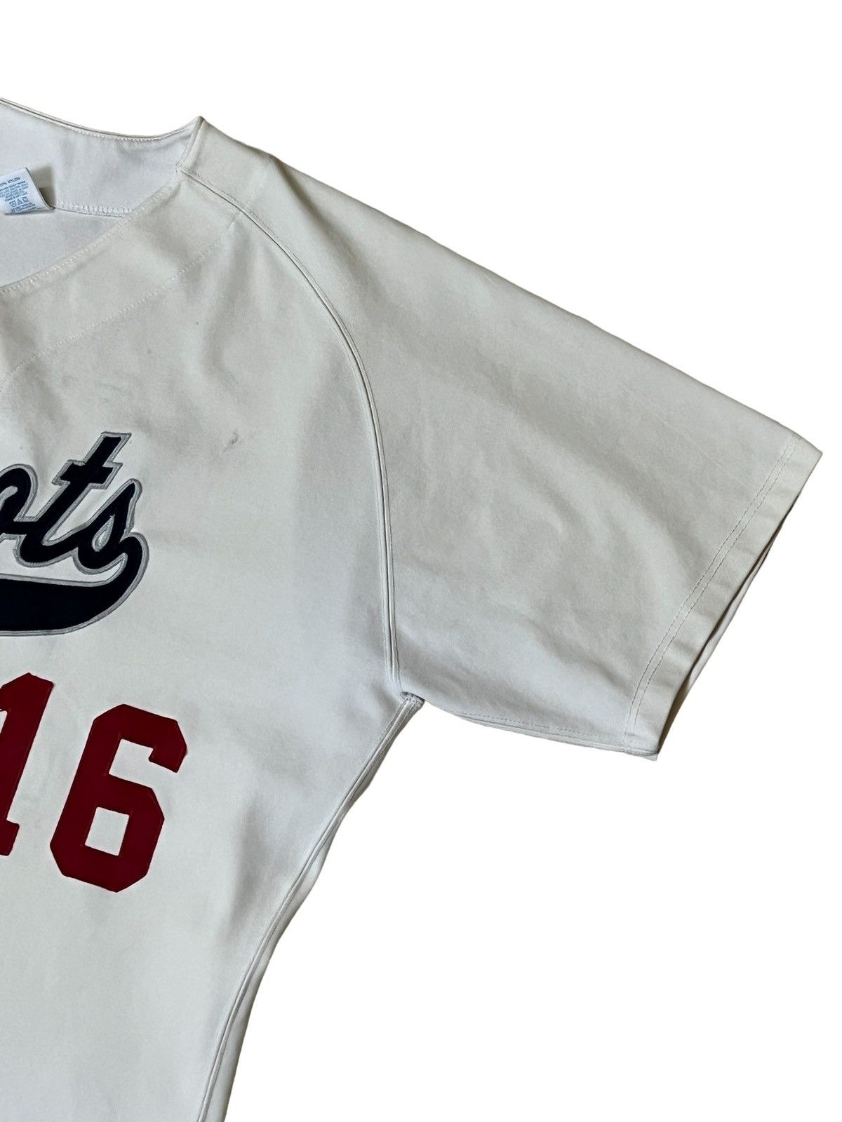 Russell Athletic VINTAGE NEW ENGLAND PATRIOTS #16 by RUSSELL NFL JERSEY Size US XL / EU 56 / 4 - 6 Thumbnail