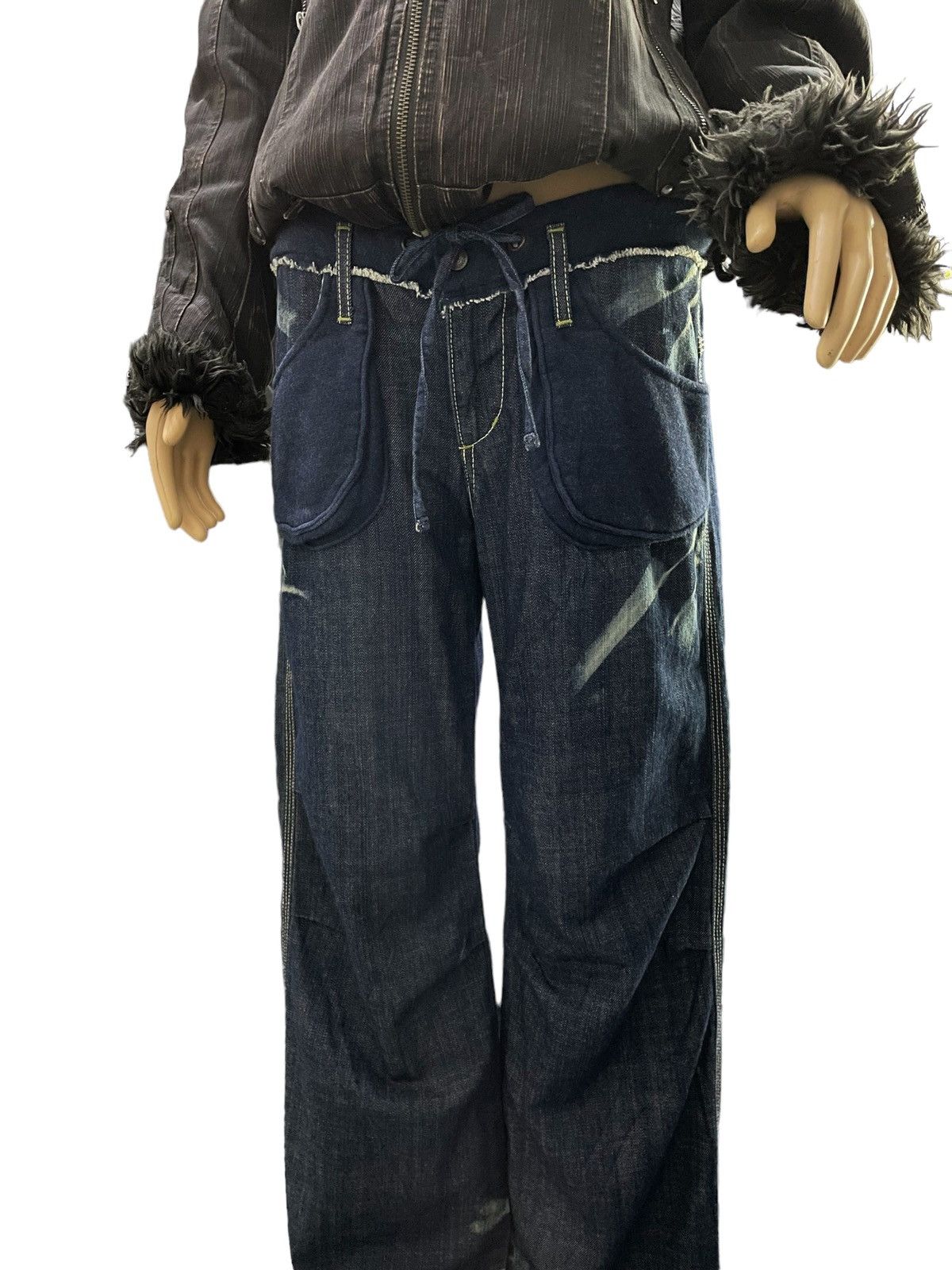 If Six Was Nine × Le Grande Bleu (L.G.B.) G.O.A Japan Style Indigo Wash Flared Wide Leg Jeans Size US 31 - 5 Thumbnail