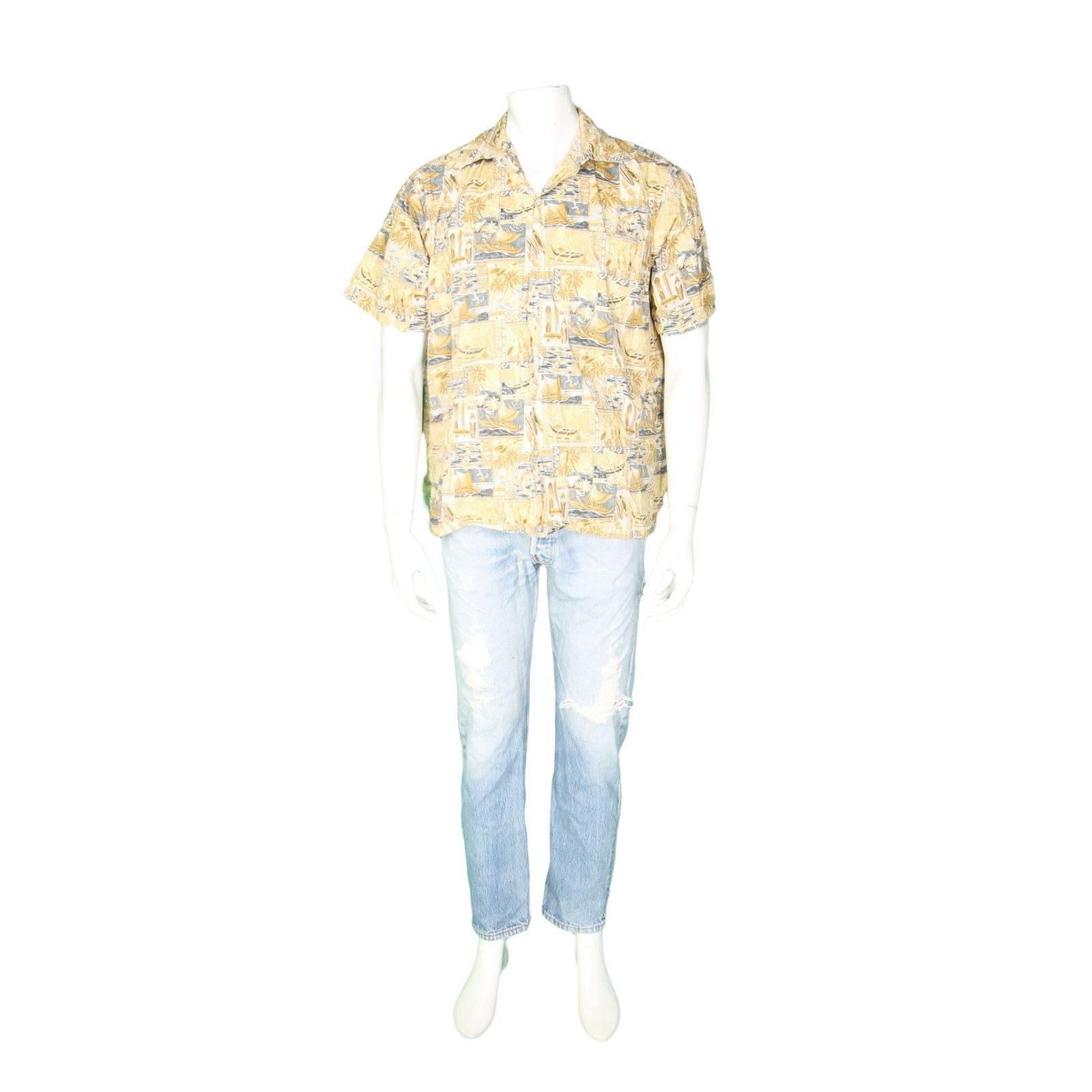 Other Go Barefoot Yacht Surfboard Marlin Hawaiian Aloha Shirt M Size US M / EU 48-50 / 2 - 1 Thumbnail
