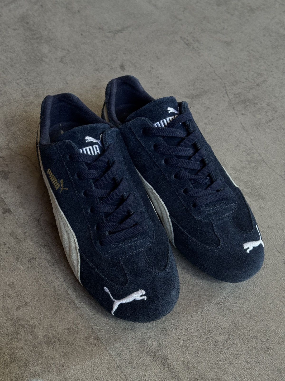 Puma Puma Speed Cat Suede Leather Blue White Sneakers Size US 7.5 / EU 40-41 - 4 Thumbnail