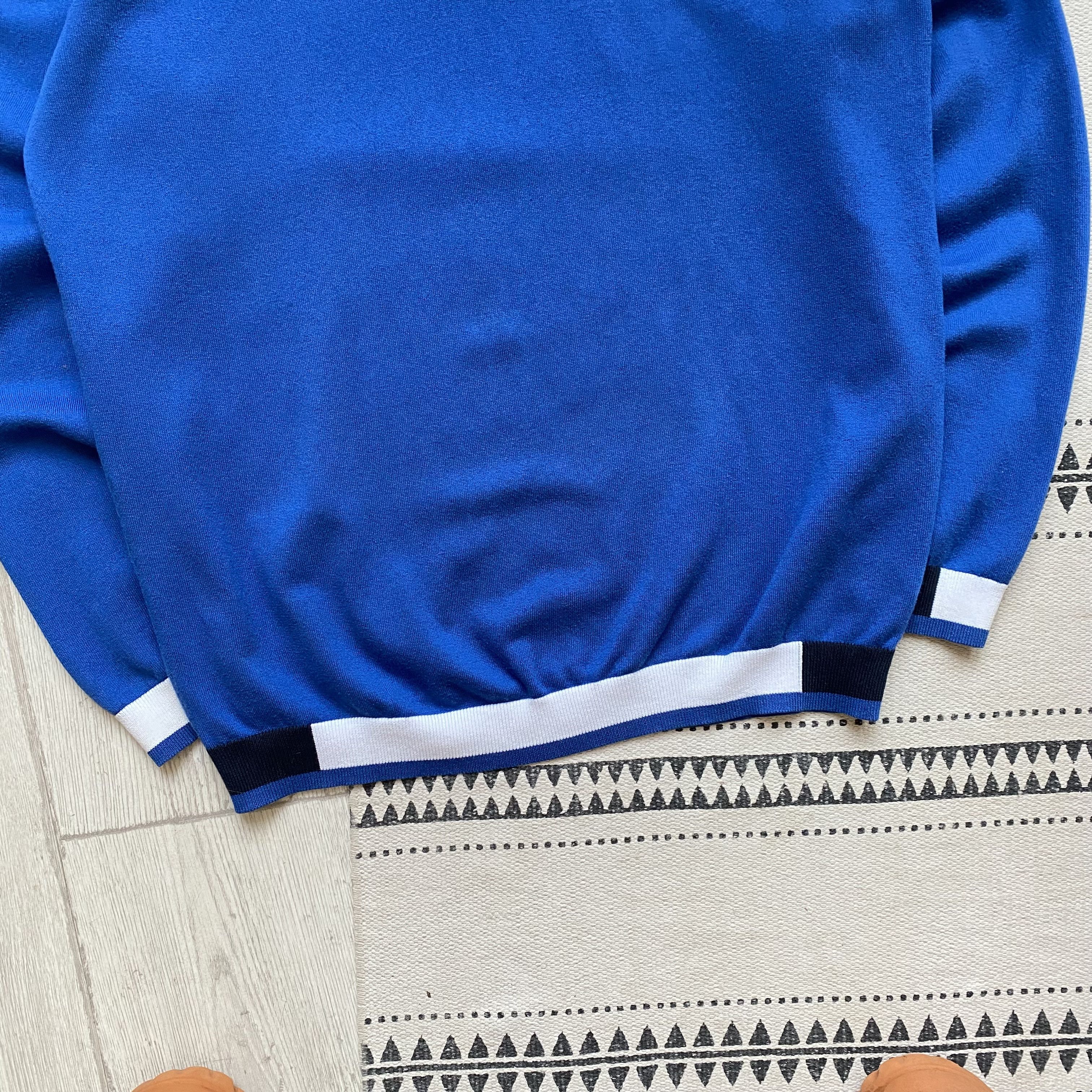 Hugo Boss Designer Hugo Boss Sweater light half zip colorblock Size US L / EU 52-54 / 3 - 3 Thumbnail