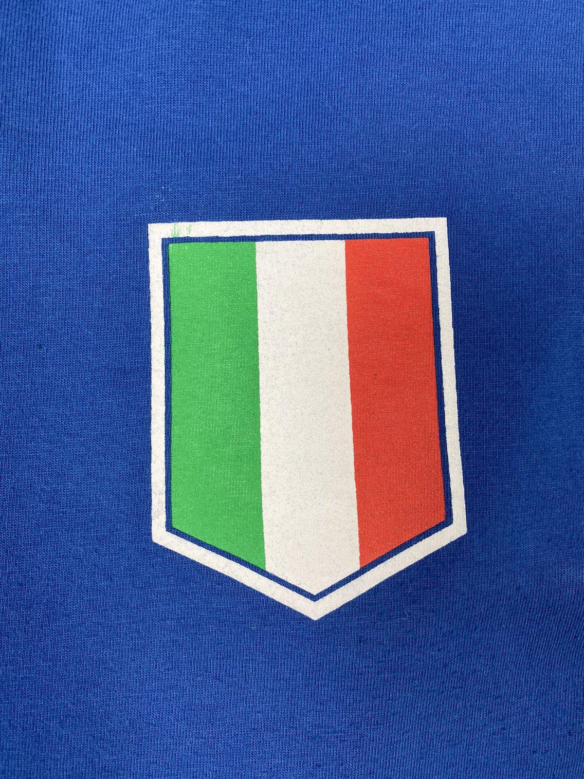 Vintage Vintage 00s Roberto Baggio #10 Italy Cotton T Shirt Jersey Size US L / EU 52-54 / 3 - 7 Thumbnail