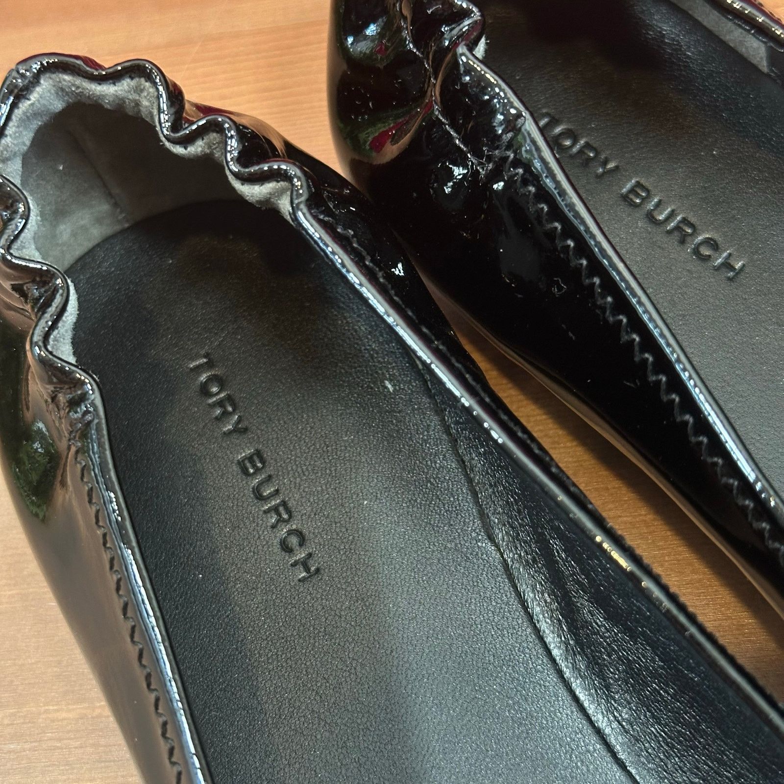 Tory Burch Tory Burch Minnie Travel Patent Leather Ballet Flats Size US 5.5 / IT 35.5 - 6 Thumbnail