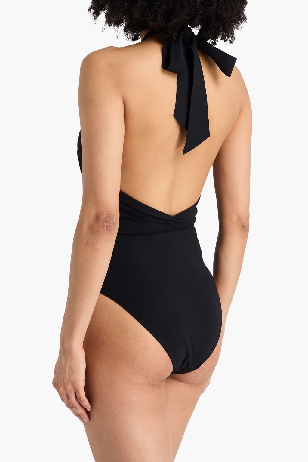 Zimmermann oc11z0725 Ruched Halterneck Swimsuit in Black Size L / US 10 / IT 46 - 3 Thumbnail