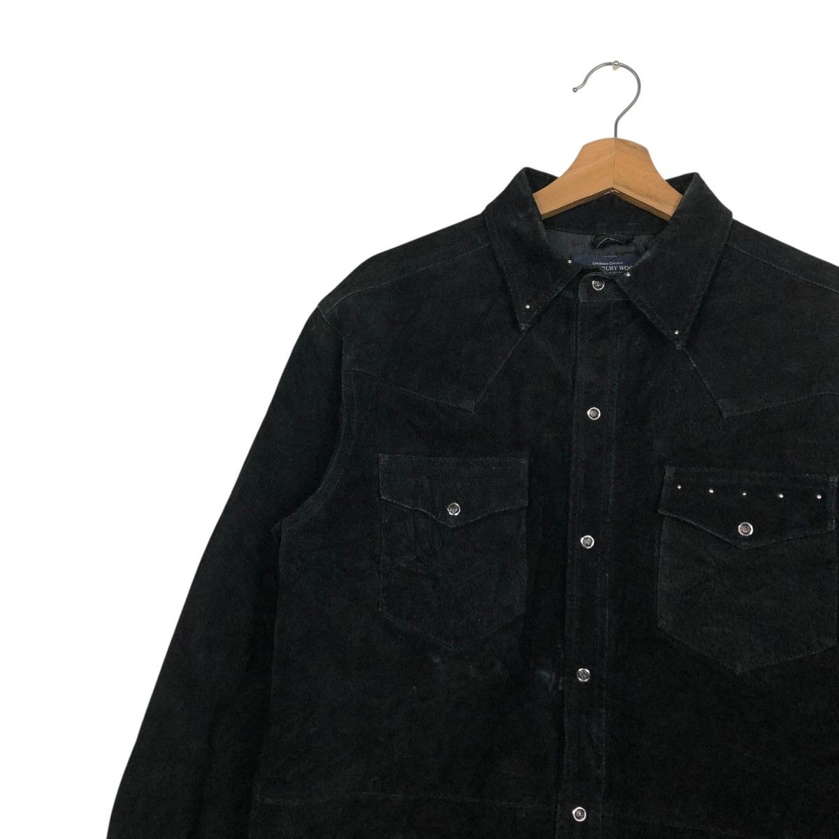 Japanese Brand 🔥RICH BLACK VINTAGE CHORE LEATHER JACKET CANTERBURY CROSS Size US M / EU 48-50 / 2 - 9 Thumbnail
