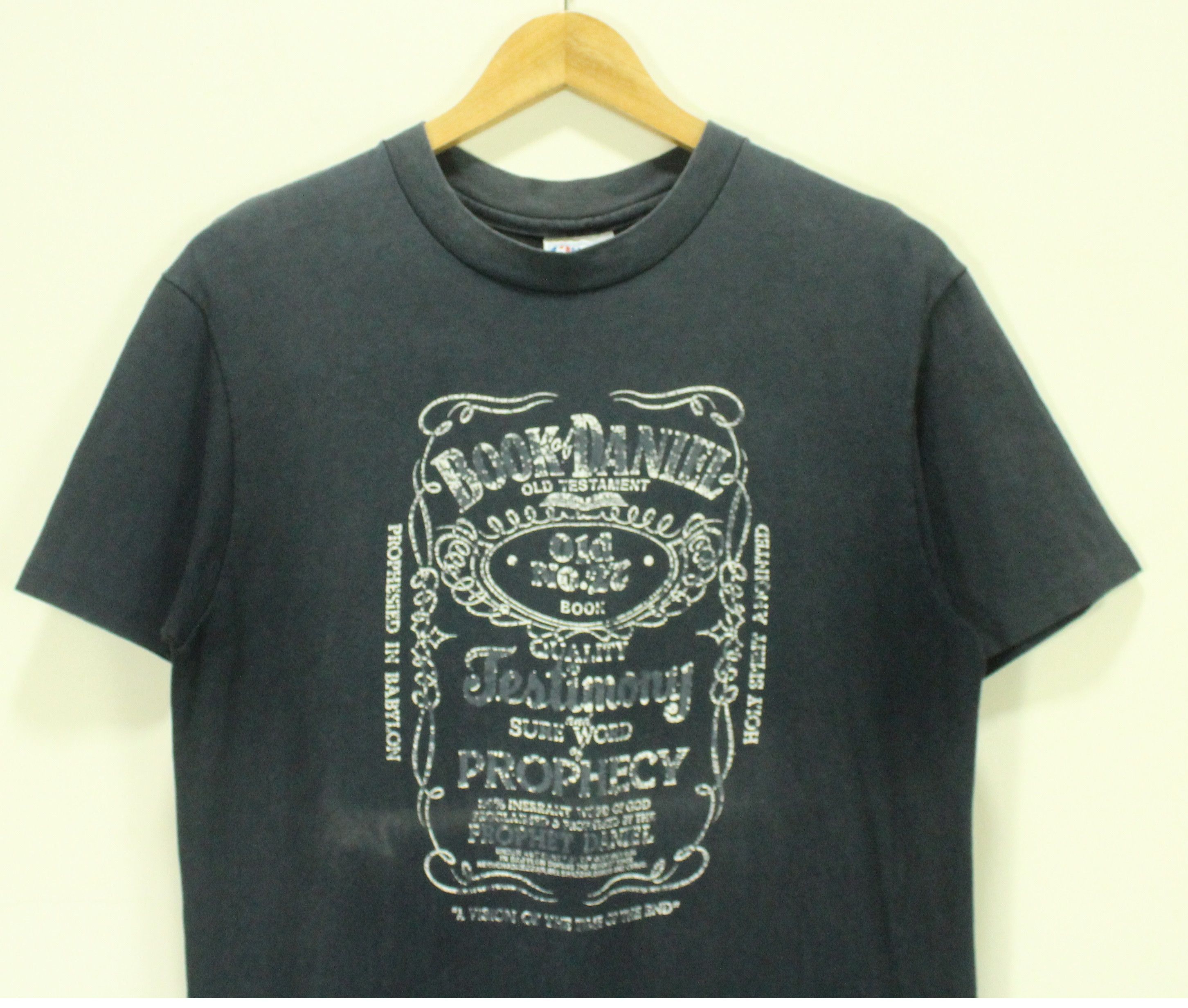 Vintage Vintage 80s BOOK OF DANIEL T Shirt Faded Distressed ERD Punk Size US M / EU 48-50 / 2 - 1 Thumbnail