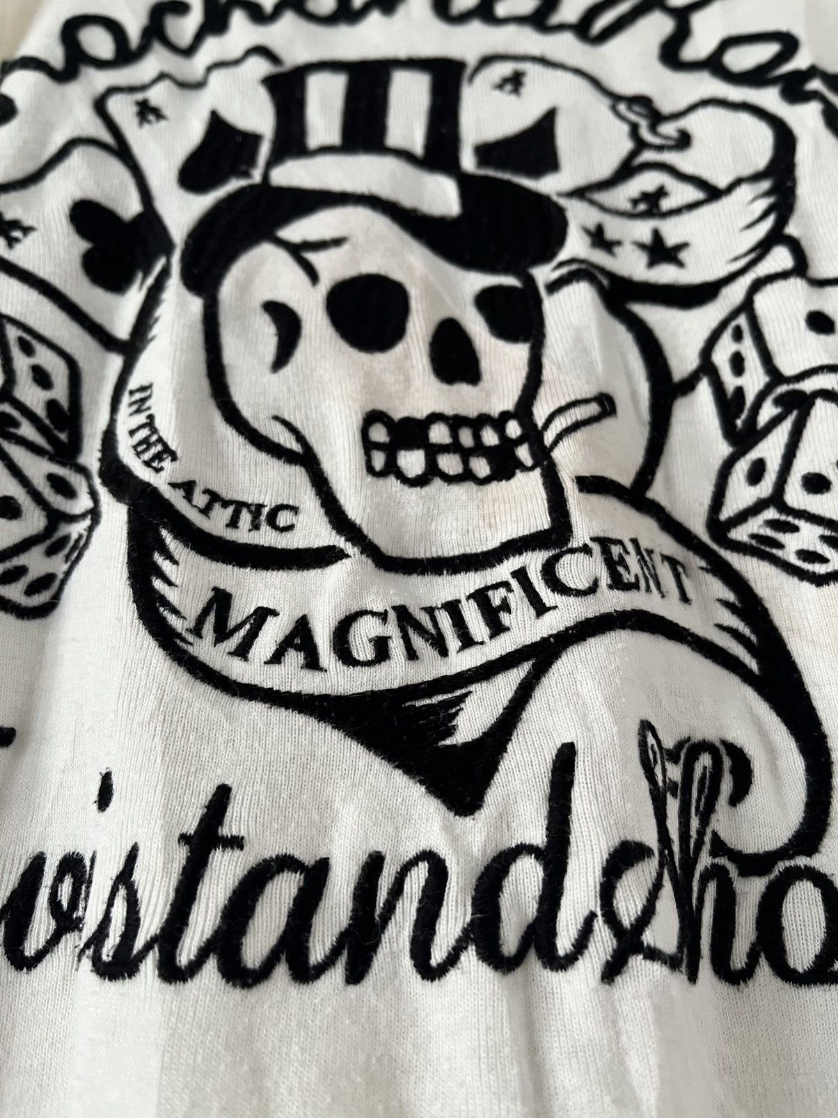 In The Attic Rare In The Attic Rock&Roll Embroidered Skull Big Logo Shirt Size US M / EU 48-50 / 2 - 6 Thumbnail