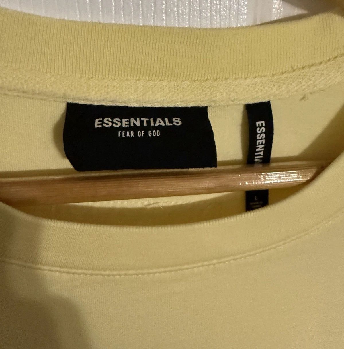 Fear of God Fear of God Essentials Yellow T-Shirt Size US L / EU 52-54 / 3 - 4 Thumbnail