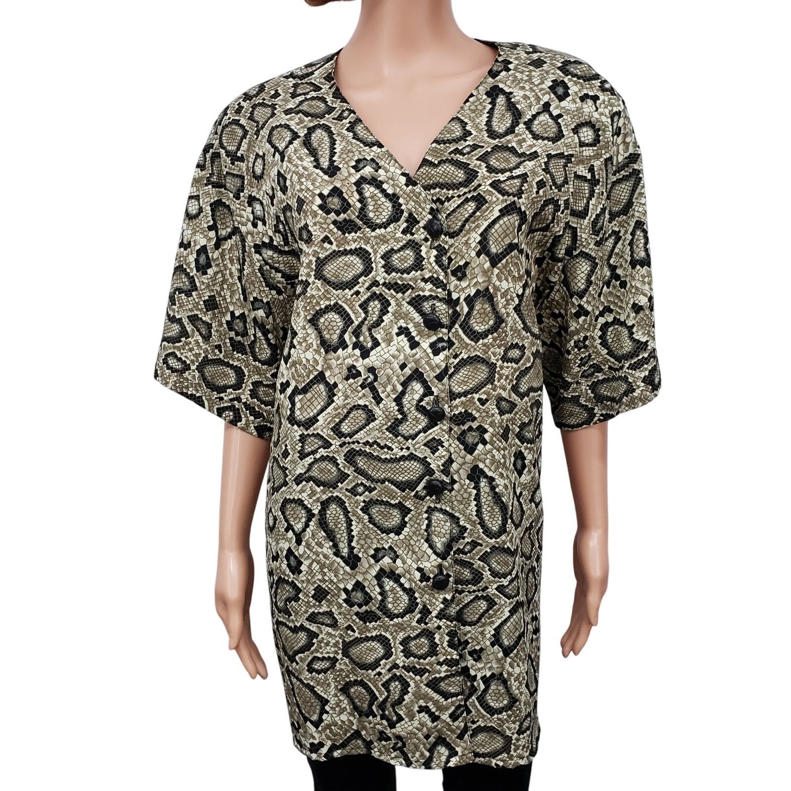 Vintage Vintage Truffles Top Blouse Animal Print Made in USA Plus 2X Size XXL / US 16-18 / IT 52-54 - 2 Thumbnail