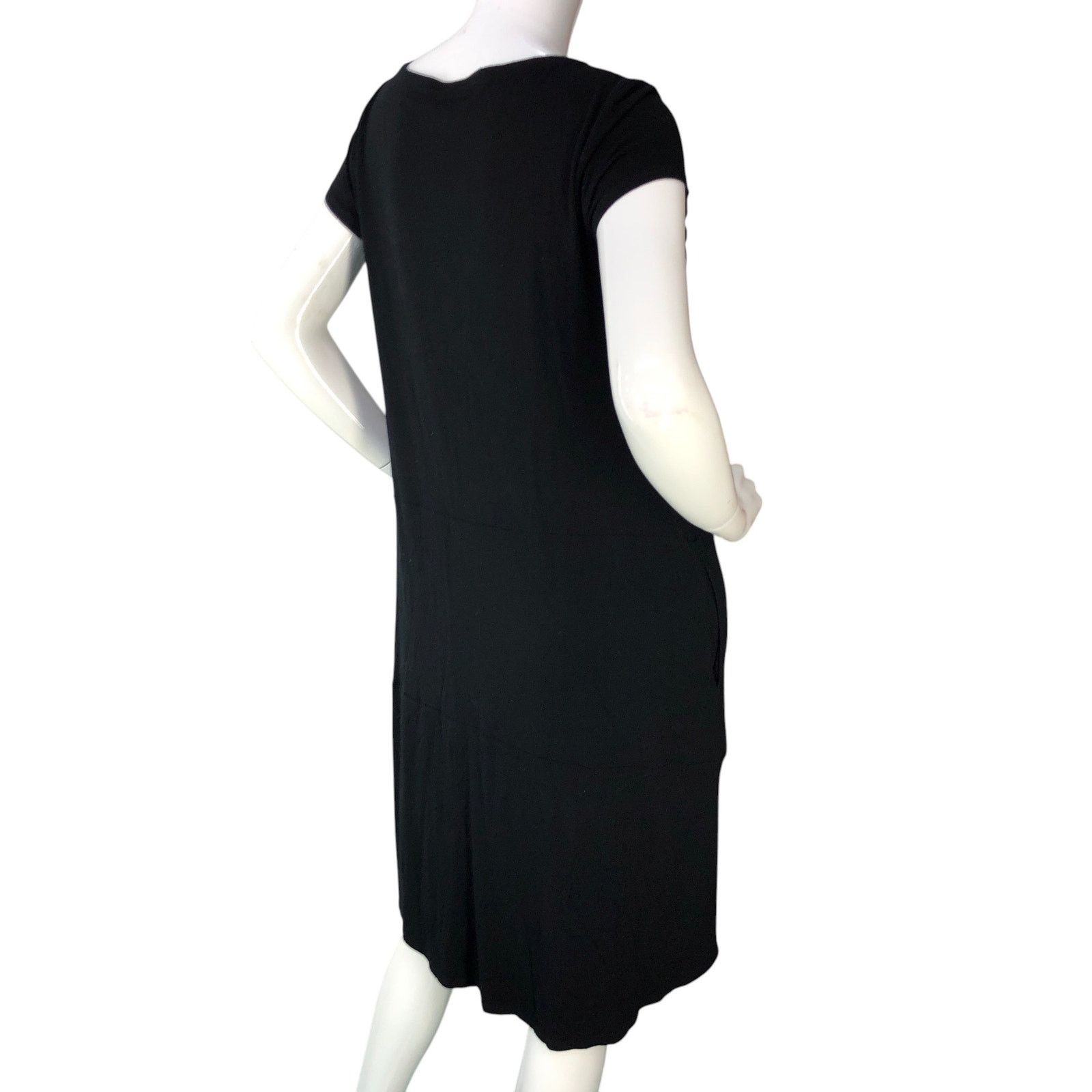 Eileen Fisher Eileen Fisher Size S Dress Viscose Jersey Scoop Neck POCKETS Size S / US 4 / IT 40 - 9 Thumbnail