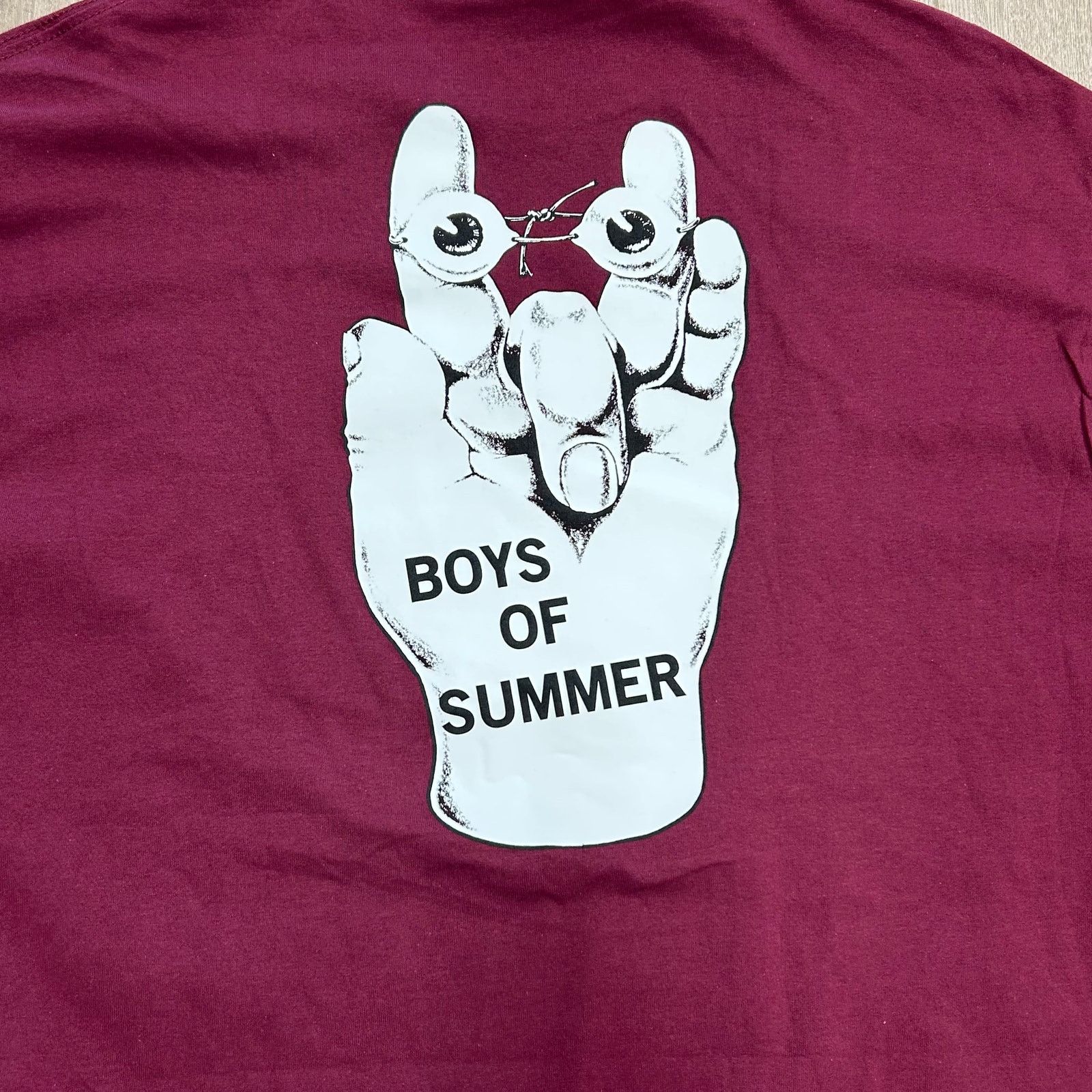Stussy Boys Of Summer Enigma! Fingers Tee T Shirt Maroon Size XXL Size US XXL / EU 58 / 5 - 5 Thumbnail