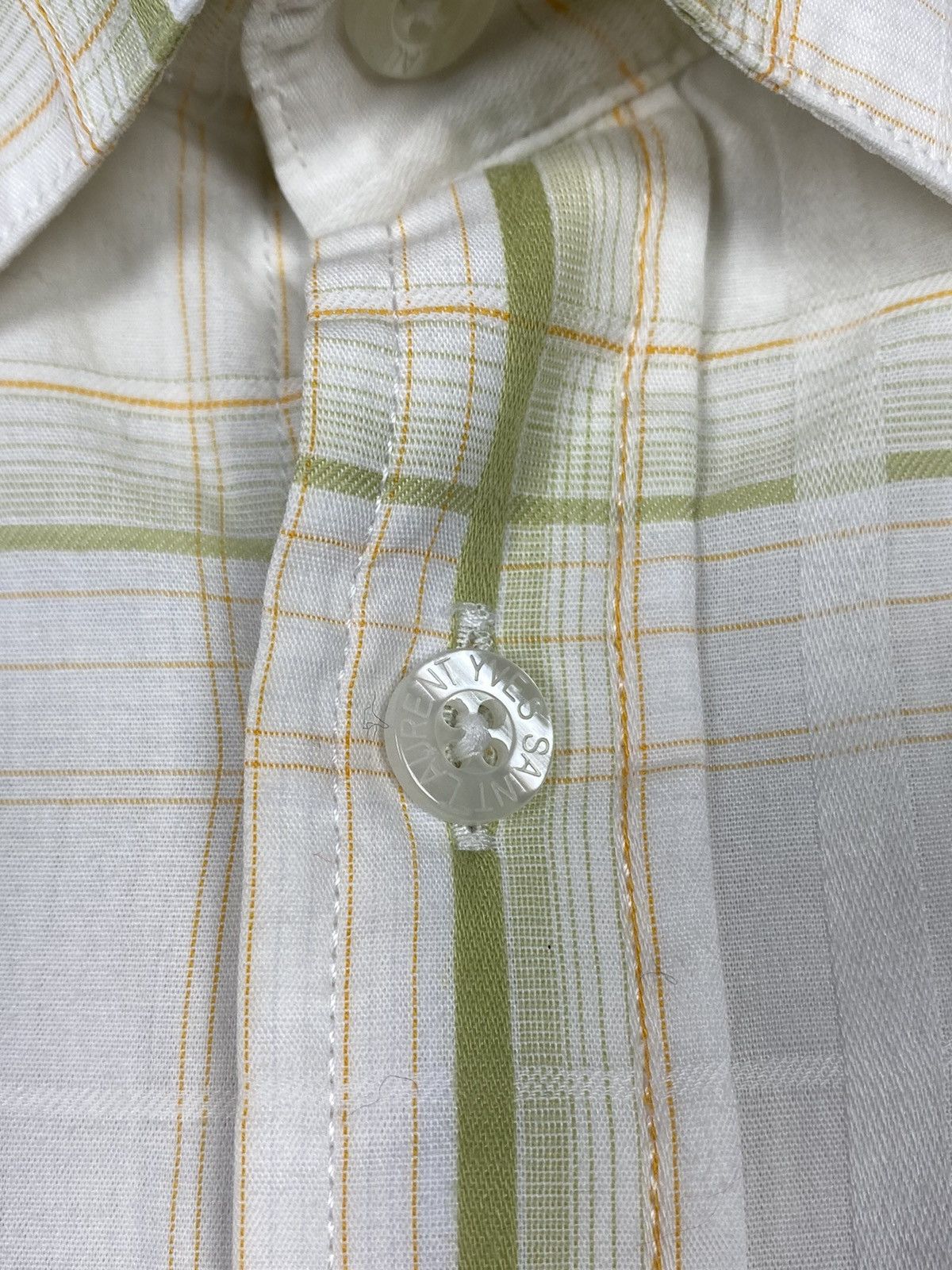Yves Saint Laurent Vintage Yves Saint Laurent Checkered Button Up Shirt Men’s Size US XL / EU 56 / 4 - 8 Thumbnail