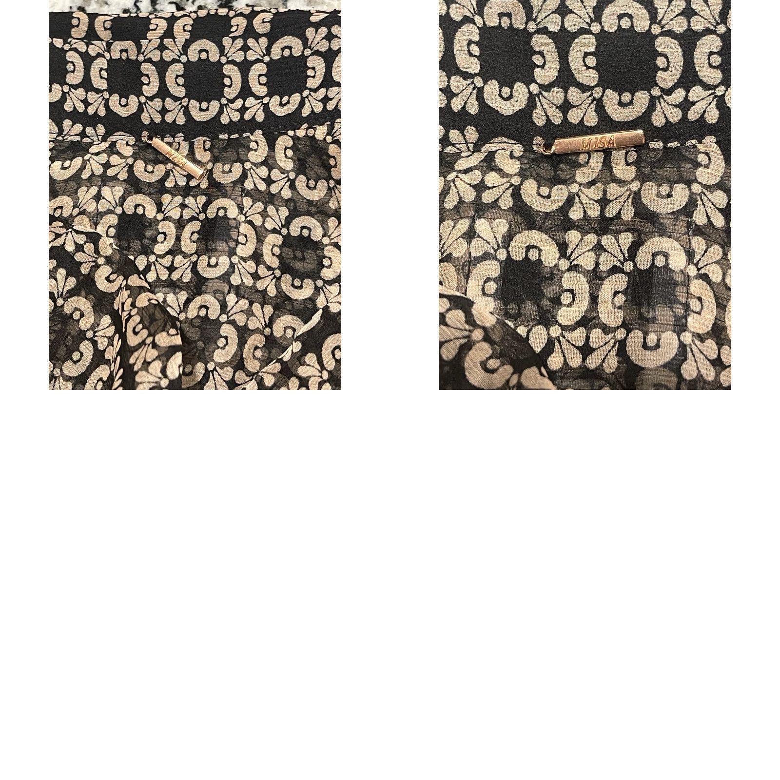 MISA Los Angeles MISA Ines Dress Maxi Lattice Tile Color Size XS Retail 65 EUC Size XS / US 0-2 / IT 36-38 - 8 Thumbnail