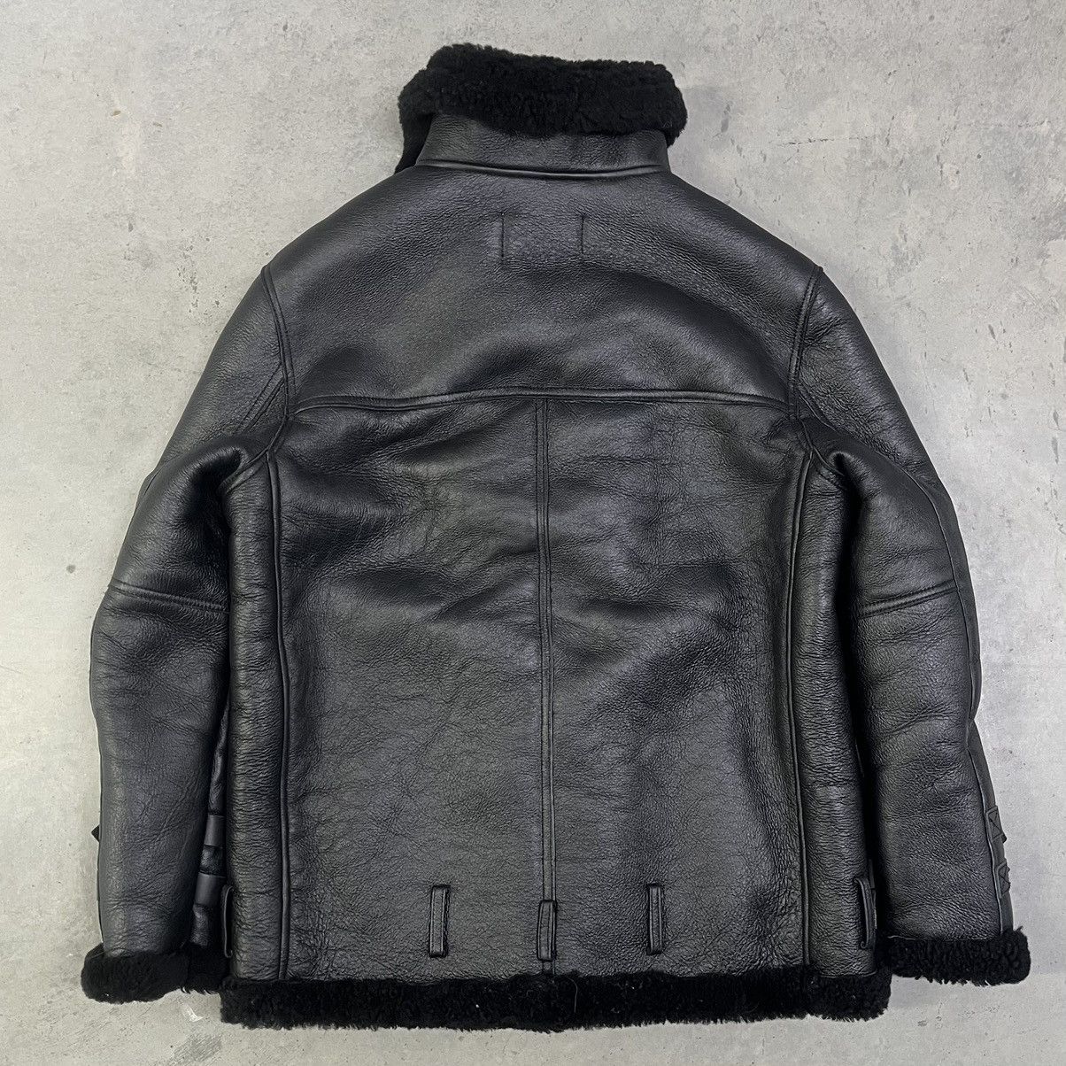 Acne Studios Acne Studios Velocite Black Leather Jacket Shearling Size 38 Size XS / US 0-2 / IT 36-38 - 6 Thumbnail