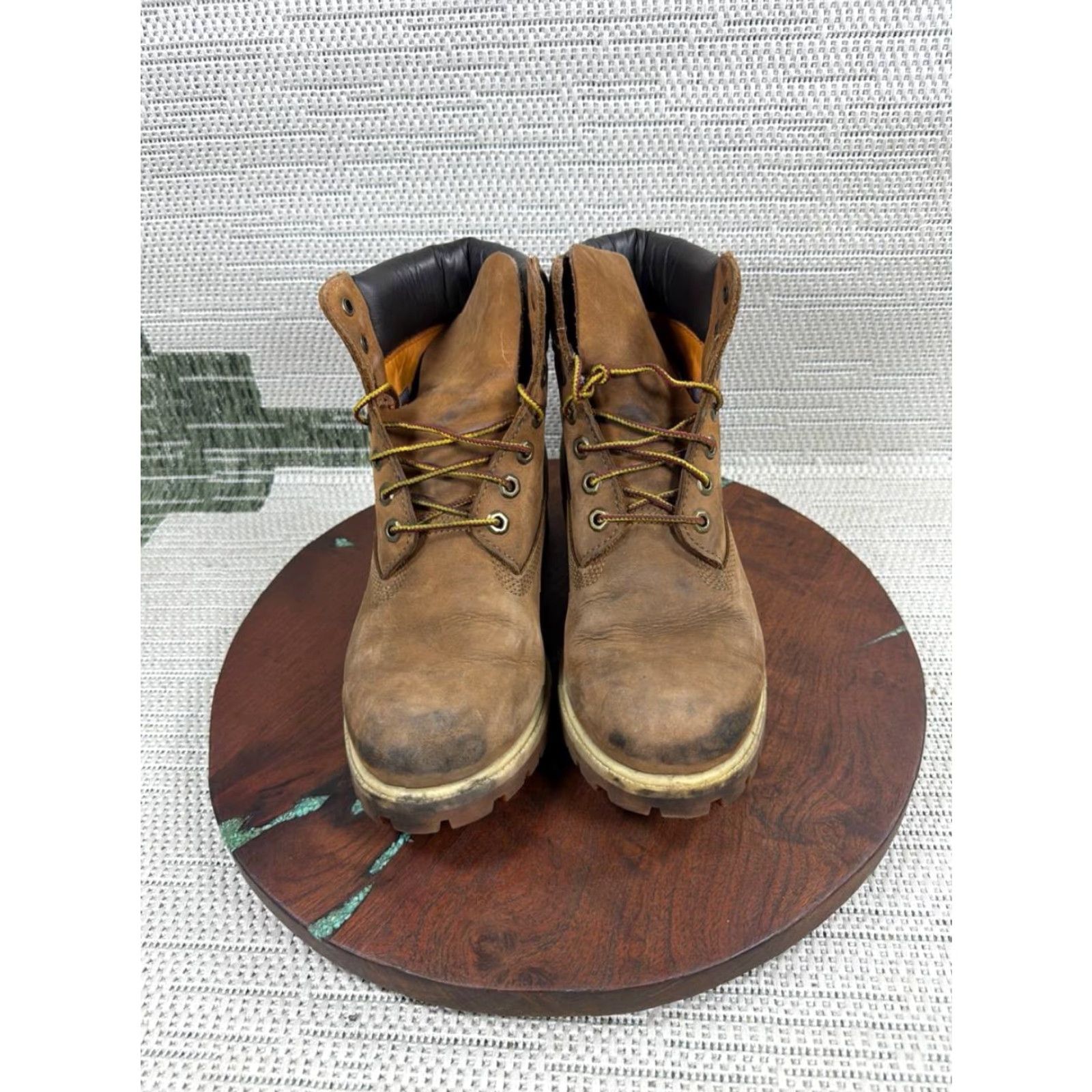 Timberland Timberland PRO Boots Mens Size 7.5 M Premium 6-Inch Soft Toe Work Brown Leather Size US 8 / EU 41 - 2 Thumbnail