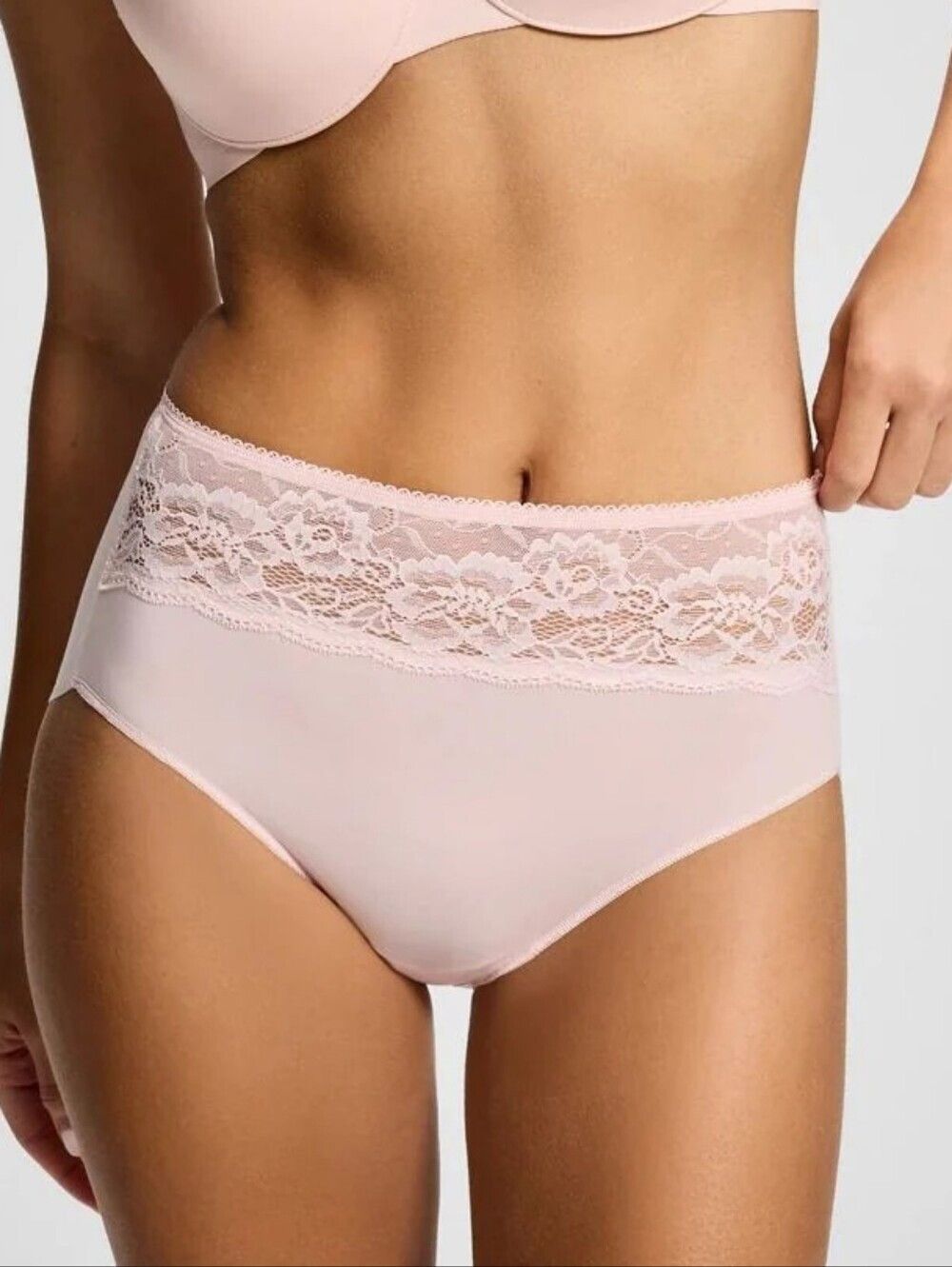 Soma Vanishing Edge Modern Brief Panty With Lace, Women's