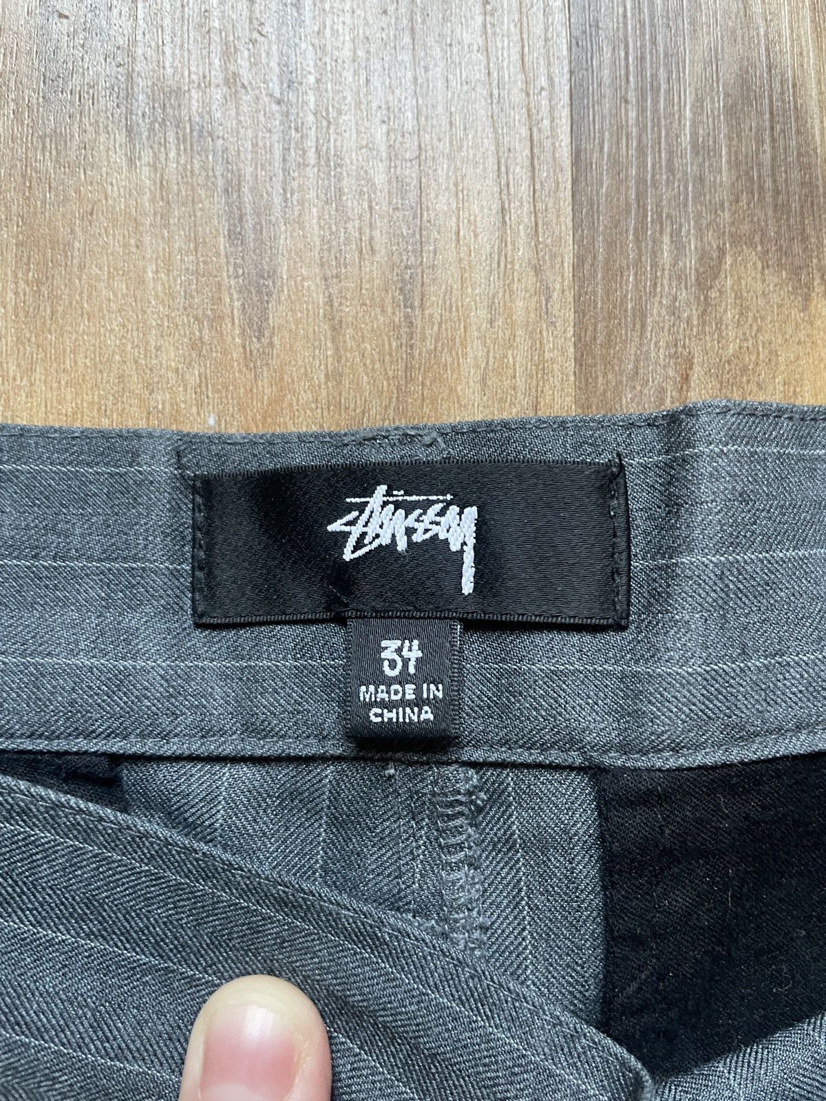 Stussy Stussy Pinstripe Wool-blend Pants Size US 34 / EU 50 - 3 Thumbnail