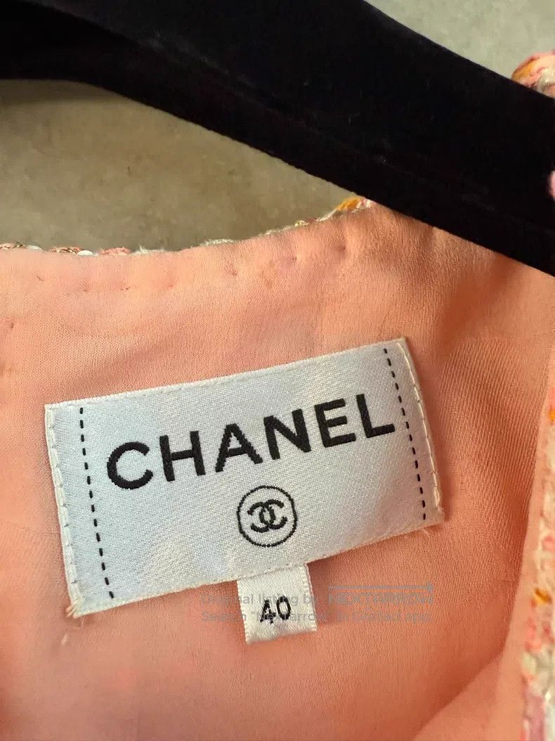 Chanel Chanel Cruise series orange sequin dress Size S / US 4 / IT 40 - 5 Thumbnail
