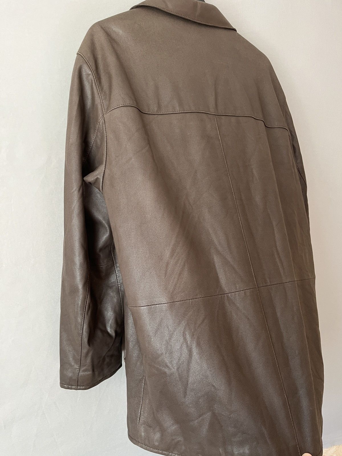Italic Moriano Italian Luxury Soft Leather Cashmere Lined Coat Size US M / EU 48-50 / 2 - 18 Thumbnail