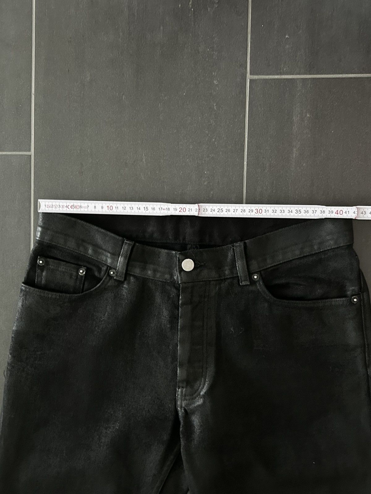 Helmut Lang Helmut Lang Wax-Coated Bootcut Jeans Size US 32 / EU 48 - 8 Thumbnail