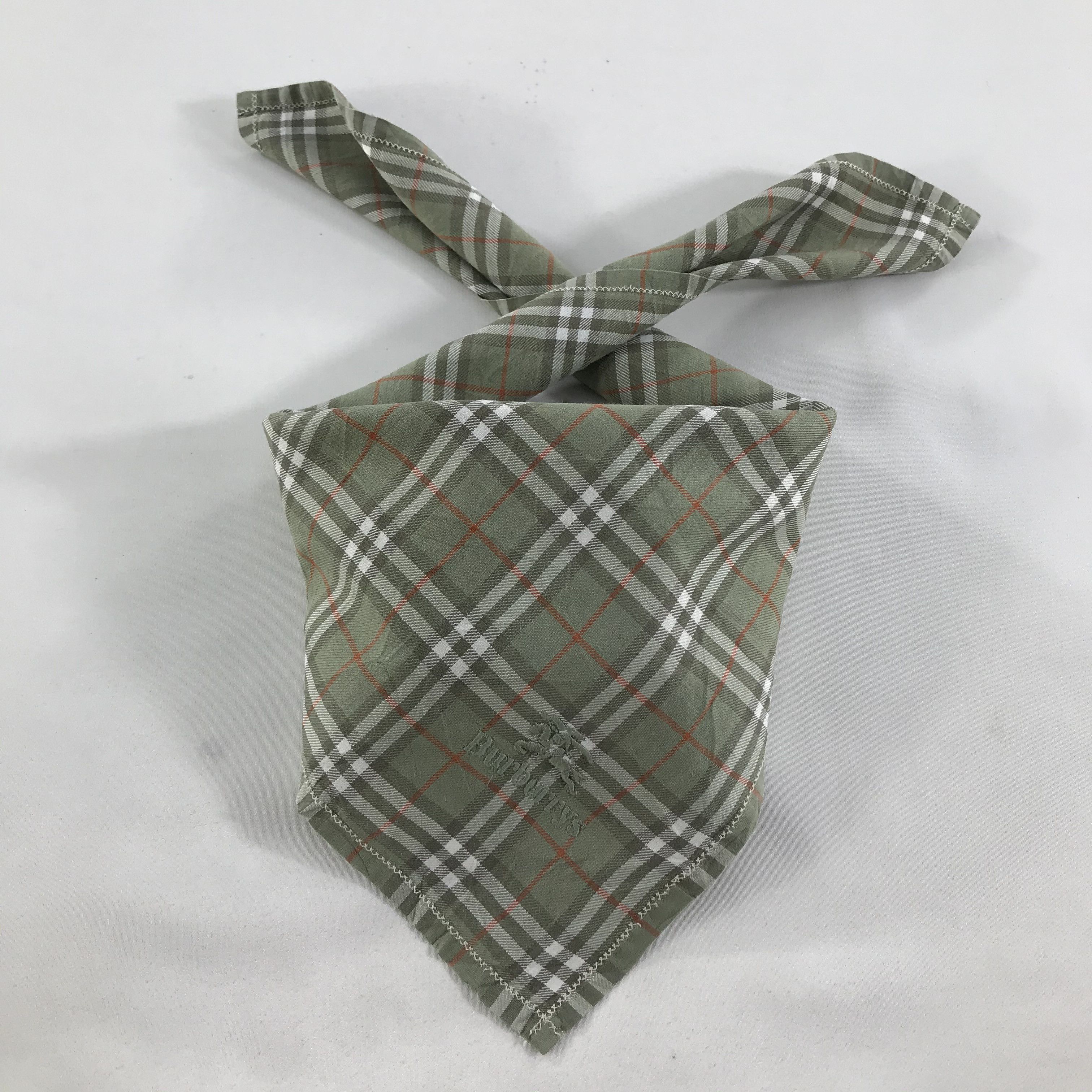 Burberry × Vintage Burberry Bandana / Handkerchief / Neckerchief - S1559 Size ONE SIZE - 3 Thumbnail