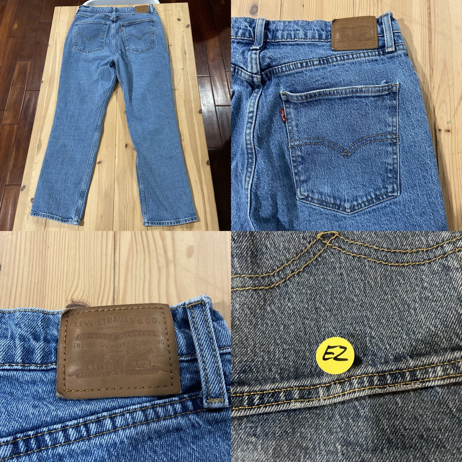 Levi's Levi's Jeans Womens 32 Blue Denim Premium 70s High Slim Straight Size 24" / US 00 / IT 34 - 8 Thumbnail