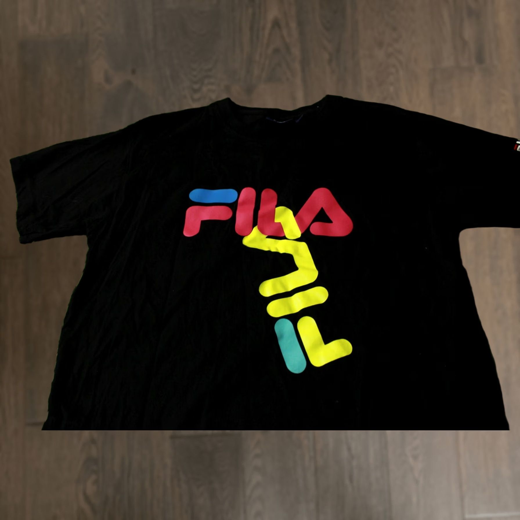 Fila FILA Shirt Mens T-Shirt Jersey Black Medium Size US M / EU 48-50 / 2 - 1 Thumbnail