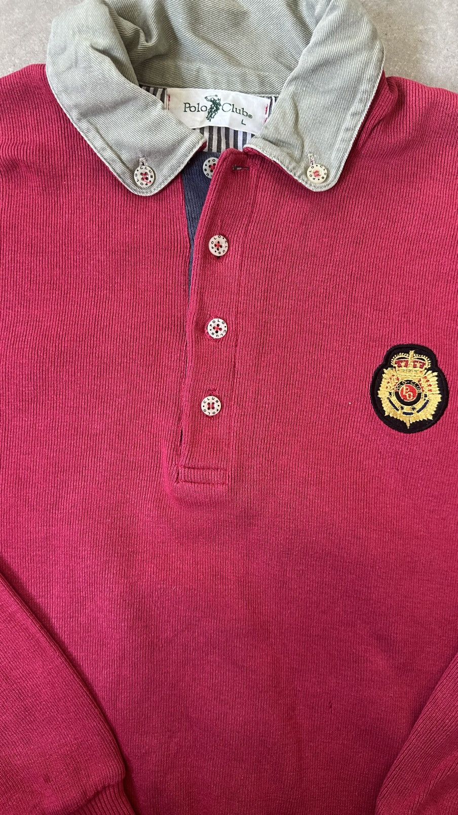 Beverly Hills Polo Club VINTAGE POLO CLUB BUTTON SWEATSHIRT Size US L / EU 52-54 / 3 - 2 Thumbnail