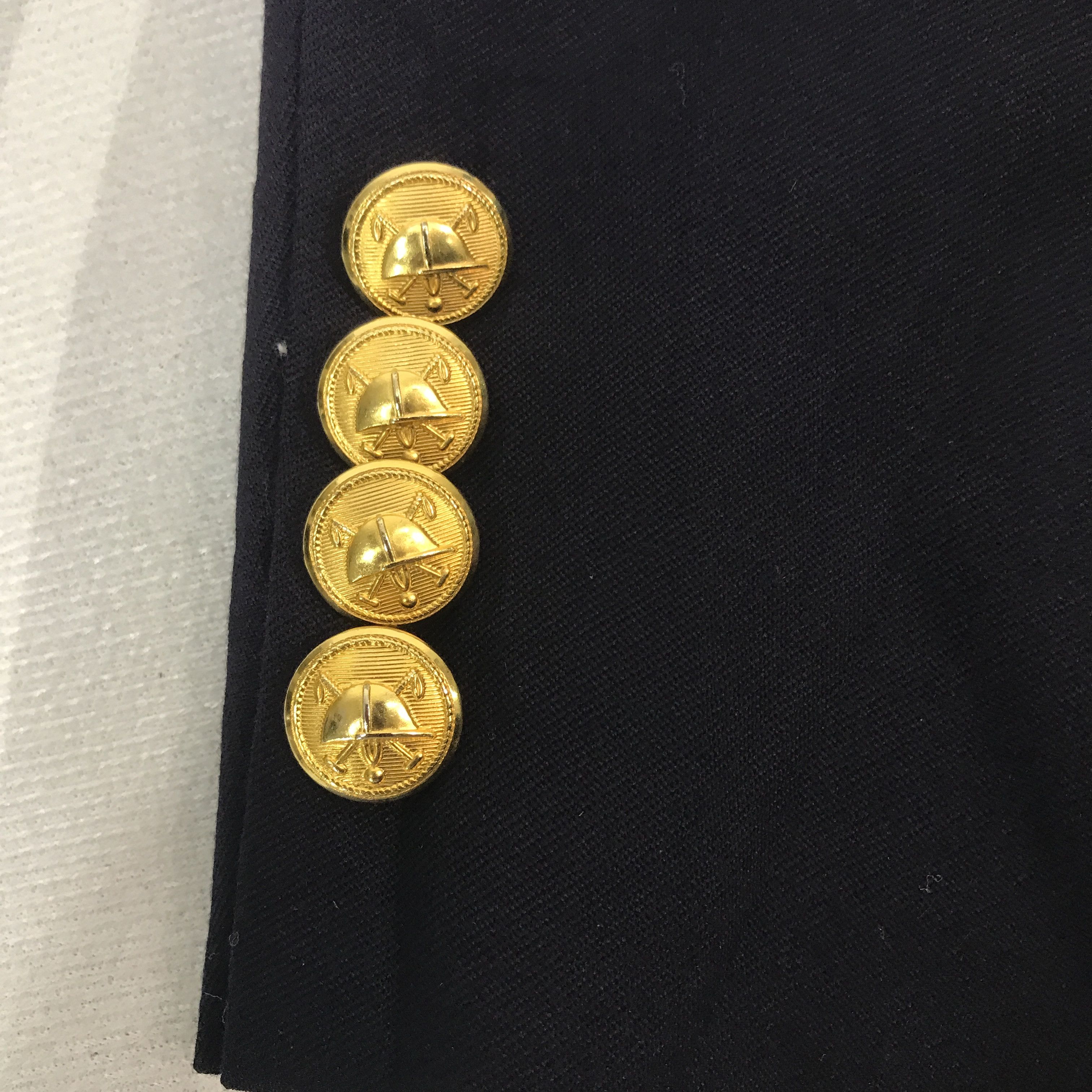 Polo Ralph Lauren × Vintage Vtg Polo Ralph Lauren Blazer navy Gold button coat Jacket Size US L / EU 52-54 / 3 - 9 Thumbnail
