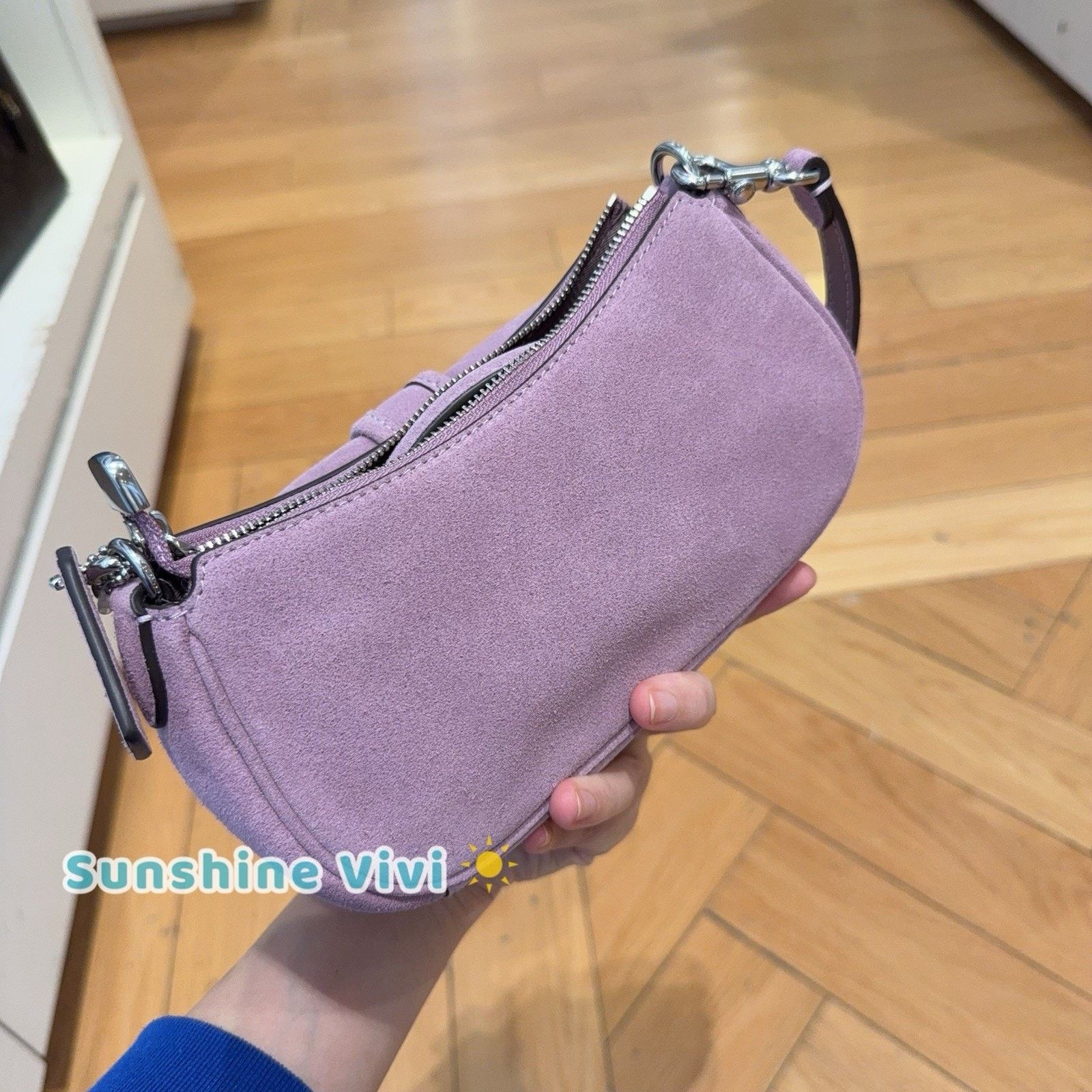 Coach NWT Coach Ashton Mini Shoulder Bag CDB12 Silver/Light Violet Size ONE SIZE - 4 Thumbnail
