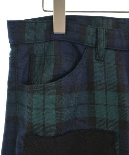 Comme des Garcons Homme Plus Cropped Pants Check Pattern Patches Zipper Wool Multicolor Size US 32 / EU 48 - 4 Thumbnail
