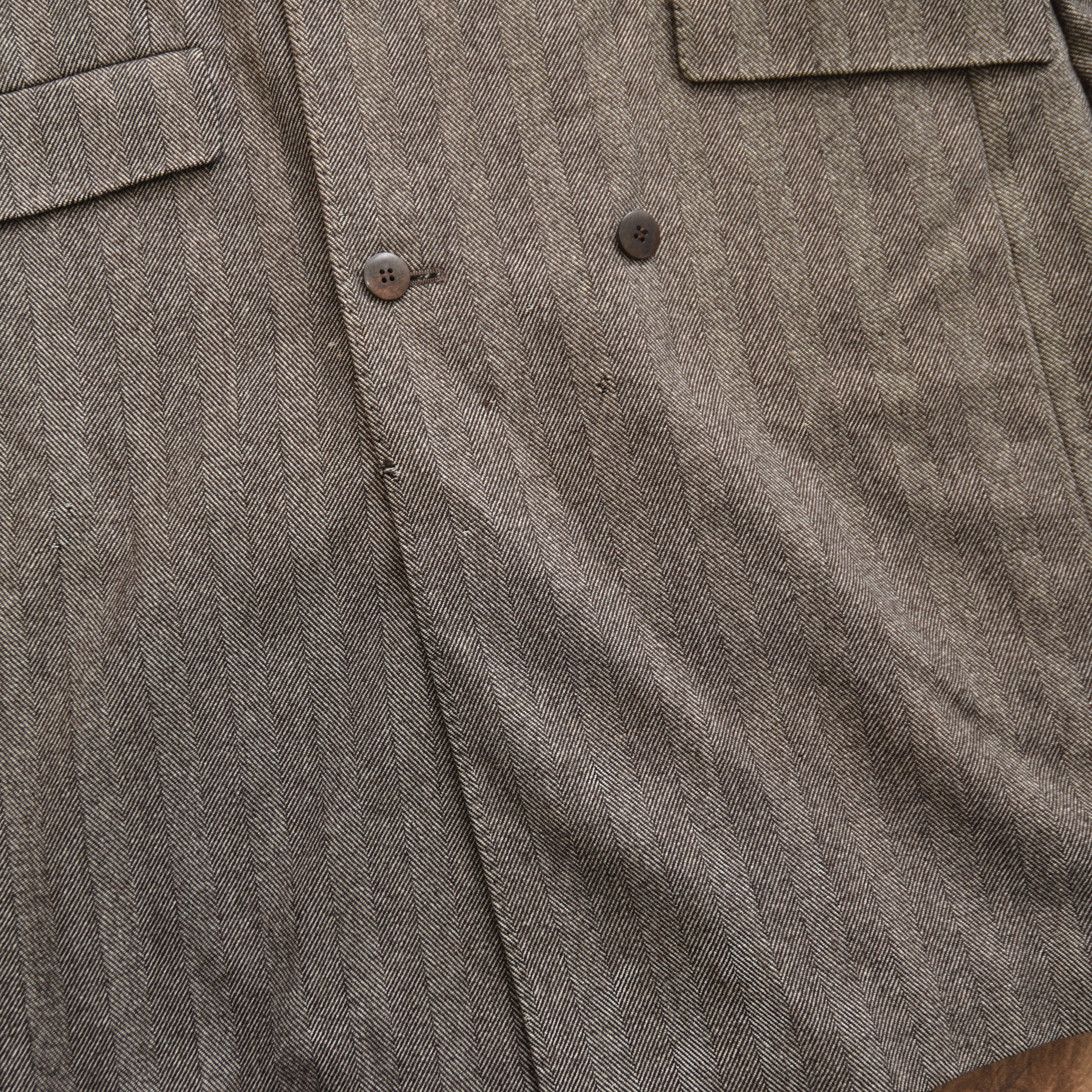 Burberry Burberry Herringbone Overcoat Grey Double Breasted Old Money Size US XXL / EU 58 / 5 - 9 Thumbnail