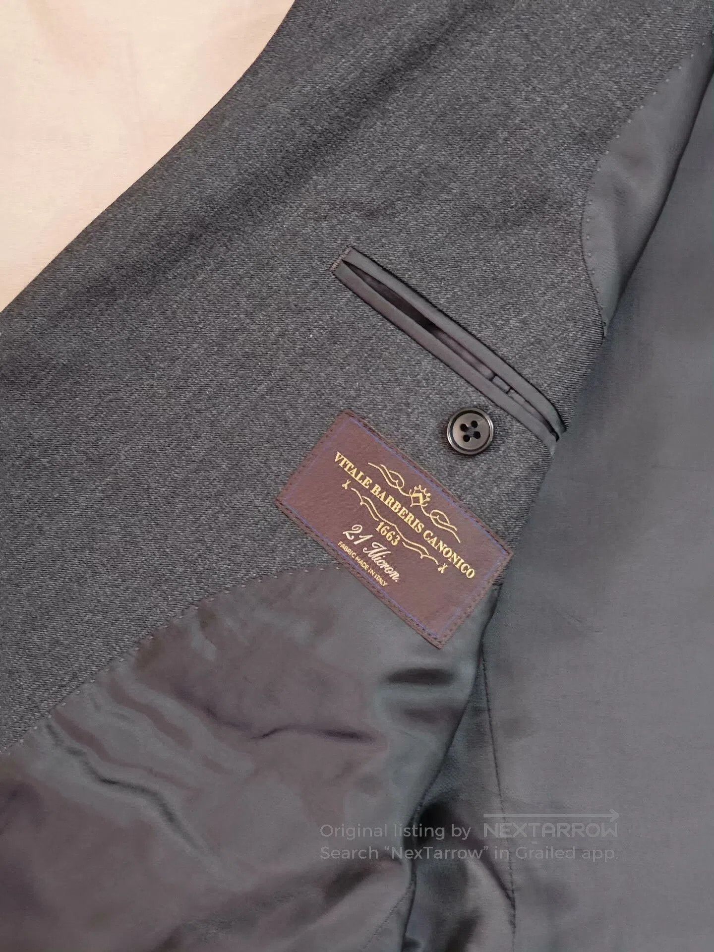 Japanese Brand Custom Italian Gray Wool Blazer. Size US S / EU 44-46 / 1 - 7 Thumbnail