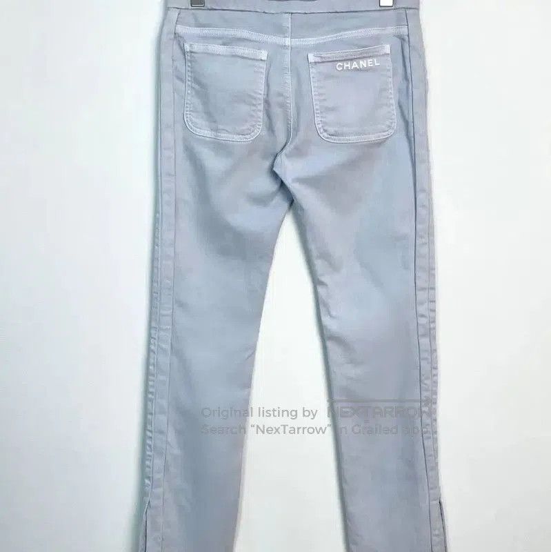 Chanel Chanel Light Blue Women's Denim Pants . Size 23" - 2 Thumbnail