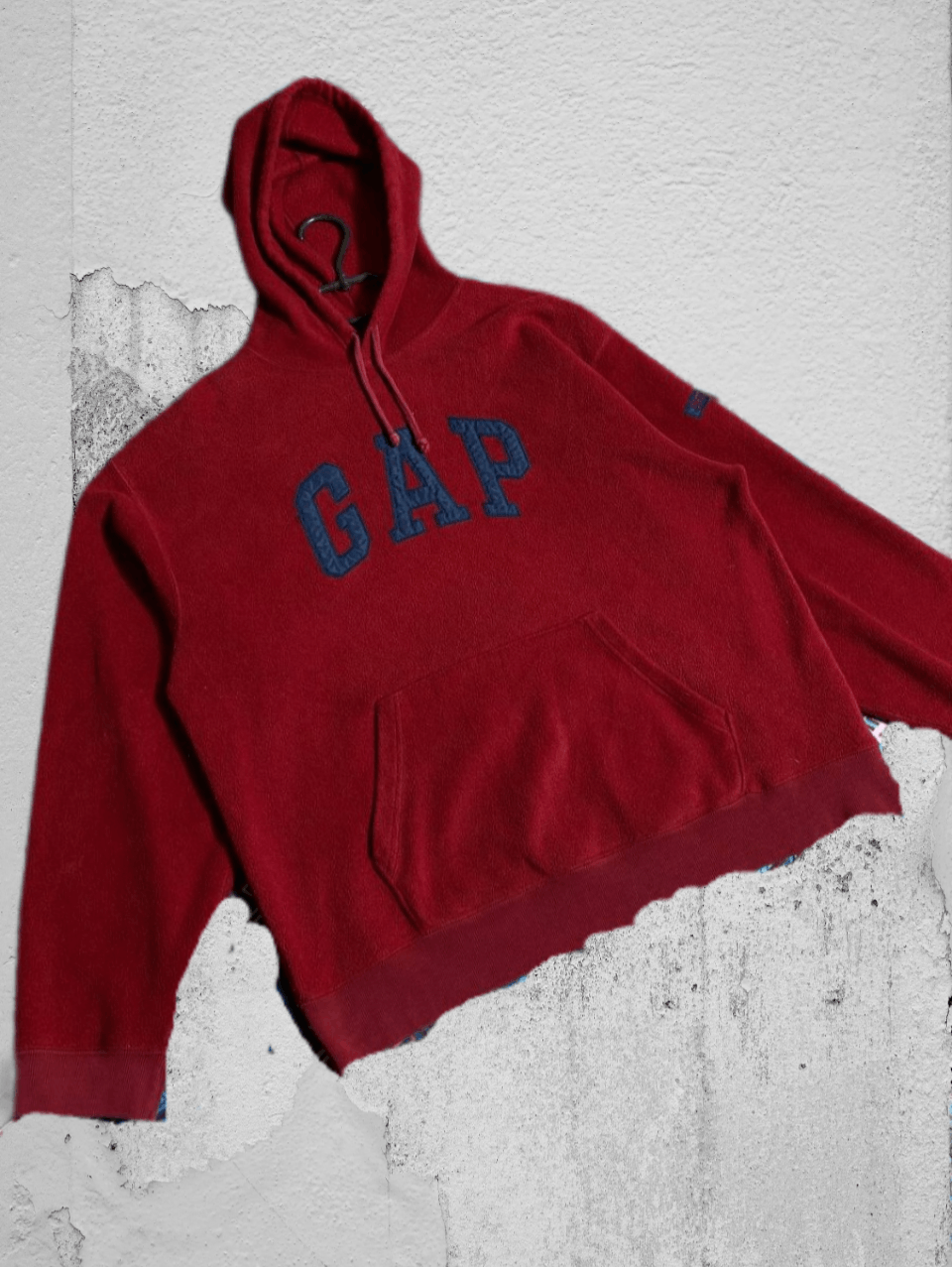 Gap × Vintage Vtg GAP Fleece Centre Logo Oversied Hoodie Size US L / EU 52-54 / 3 - 1 Thumbnail