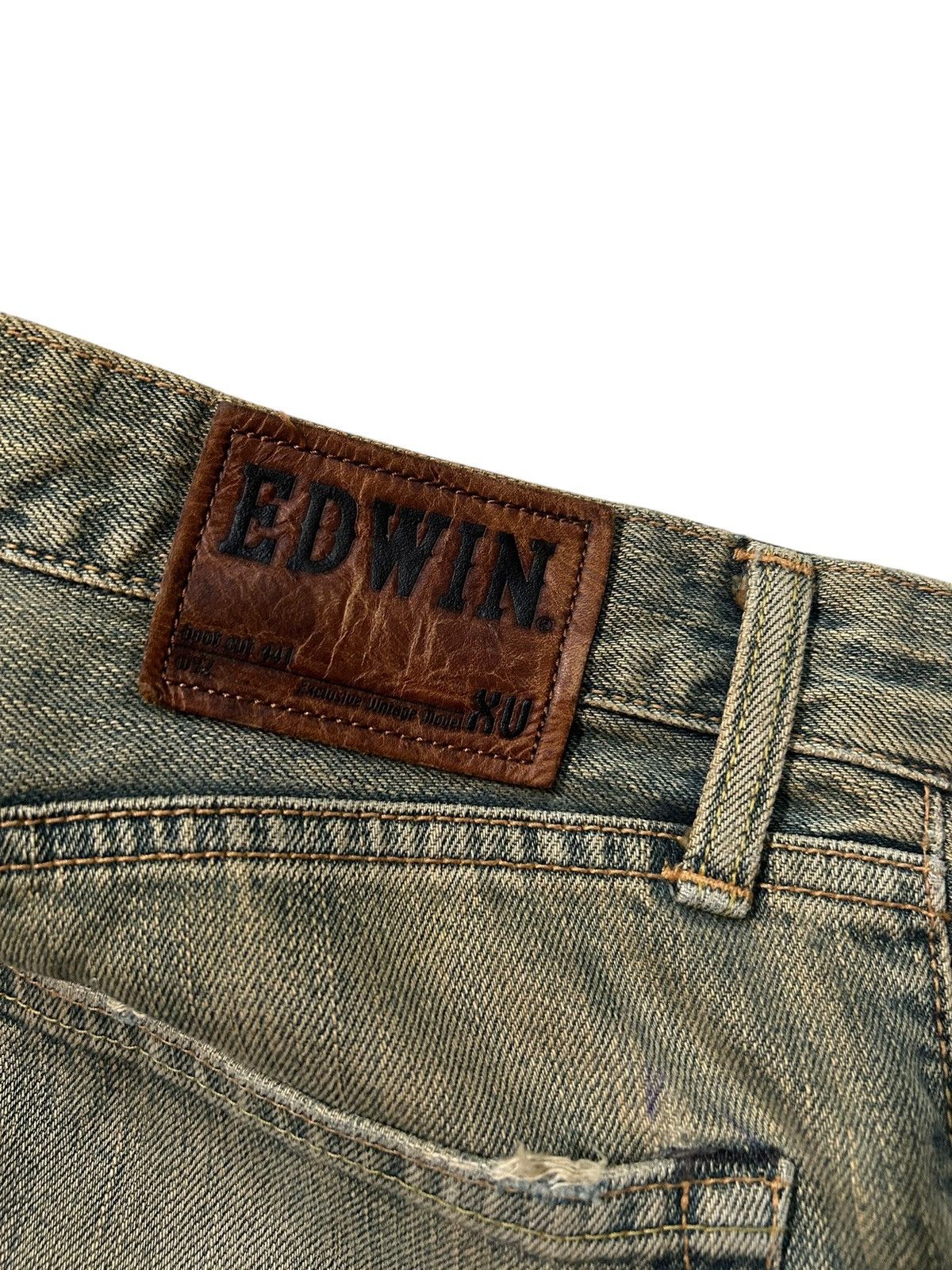 Edwin × Kapital × Vintage ☠️ Vintage Edwin IF SIX WAS NINE Inspired Rusty Flare Denim ☠️ Size US 32 / EU 48 - 9 Thumbnail