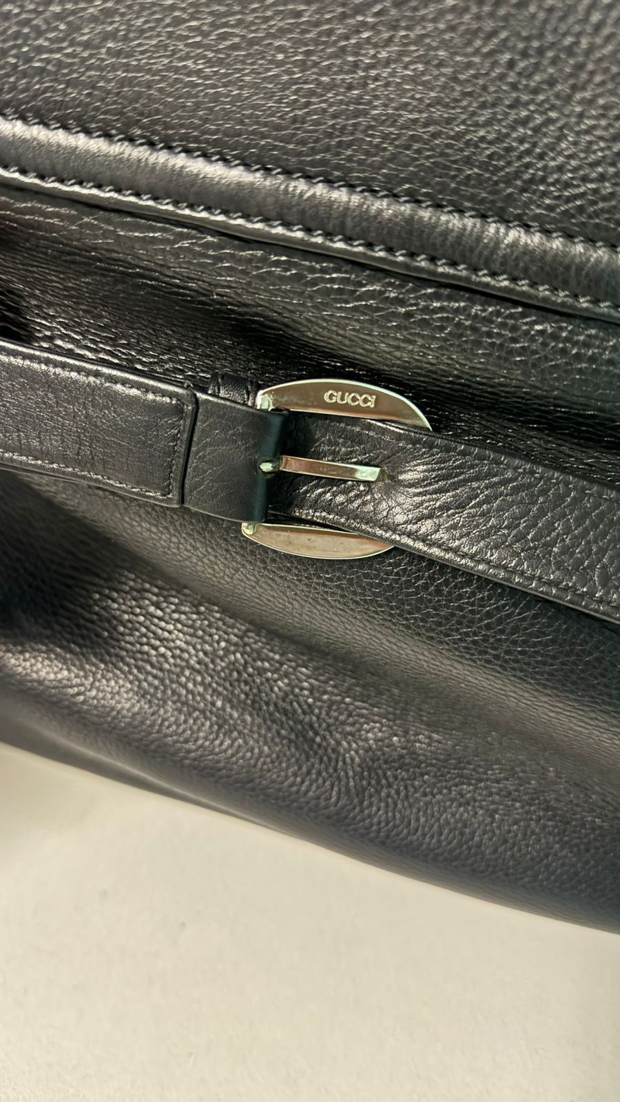 Gucci GUCCI Travel Boston Bag Leather Black Size ONE SIZE - 10 Thumbnail